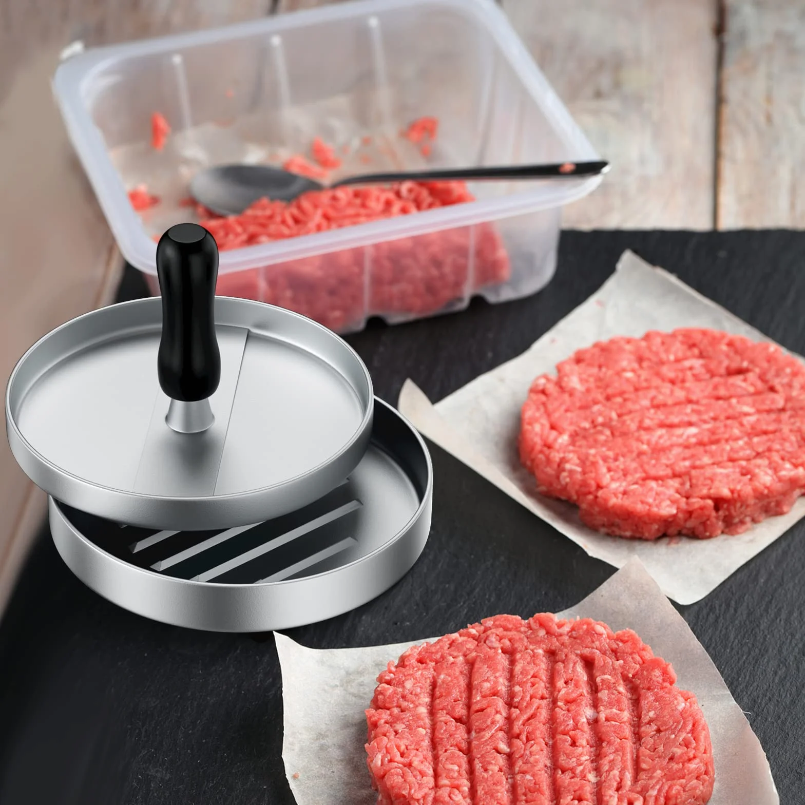 Ceisazira Prasa do Burgerów i Hamburgerów z Odlewu Aluminiowego do Pieczenia