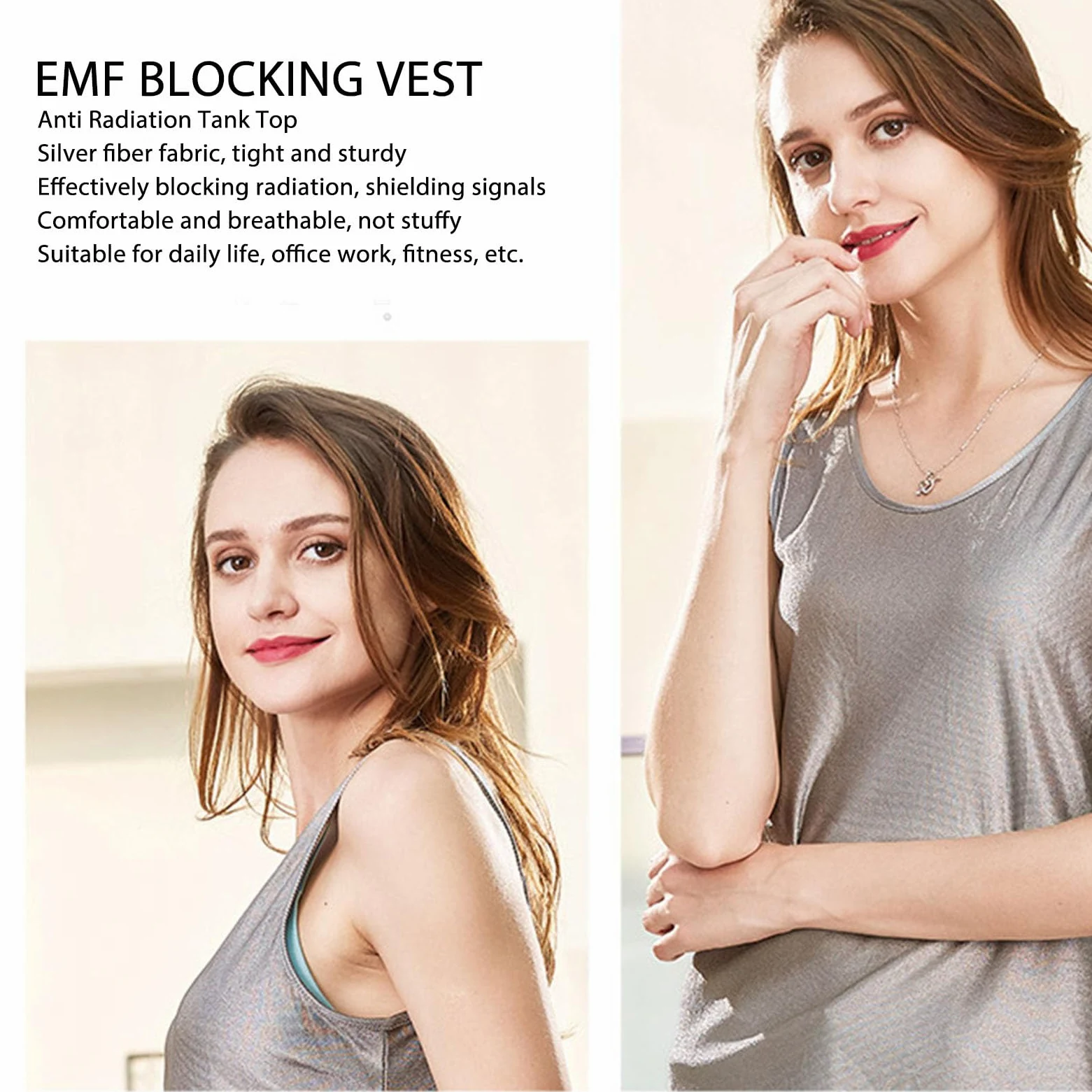 Alomejor Kamizelka Chroniąca Przed Polami Elektromagnetycznymi Bez