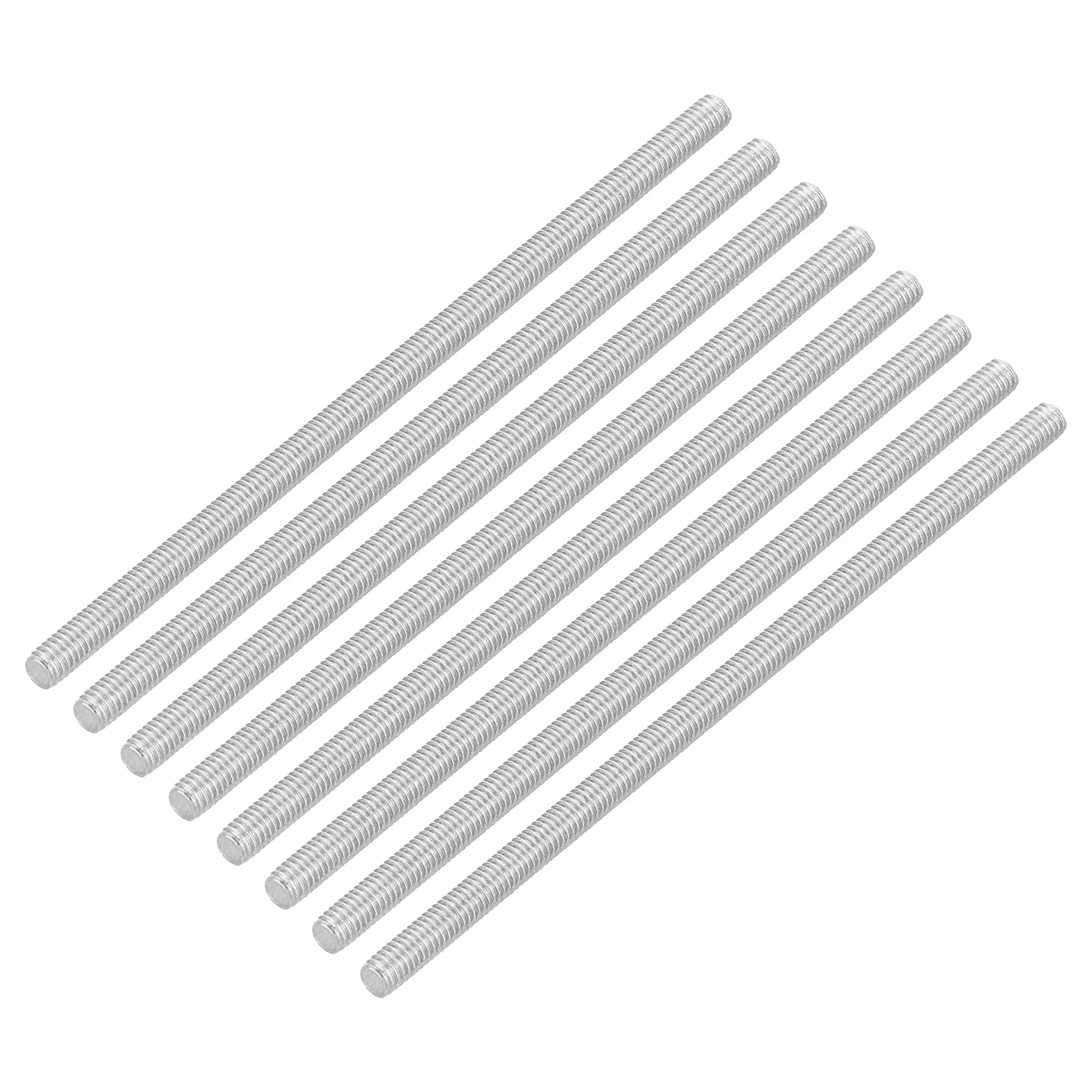 QUARKZMAN 8 szt. Pręt z pełnym gwintem, M3x70mm stal nierdzewna 304 ćwieki pręt z gwintem prawym gwintem M3-0,5 drut kromowy do montażu mebli maszyn