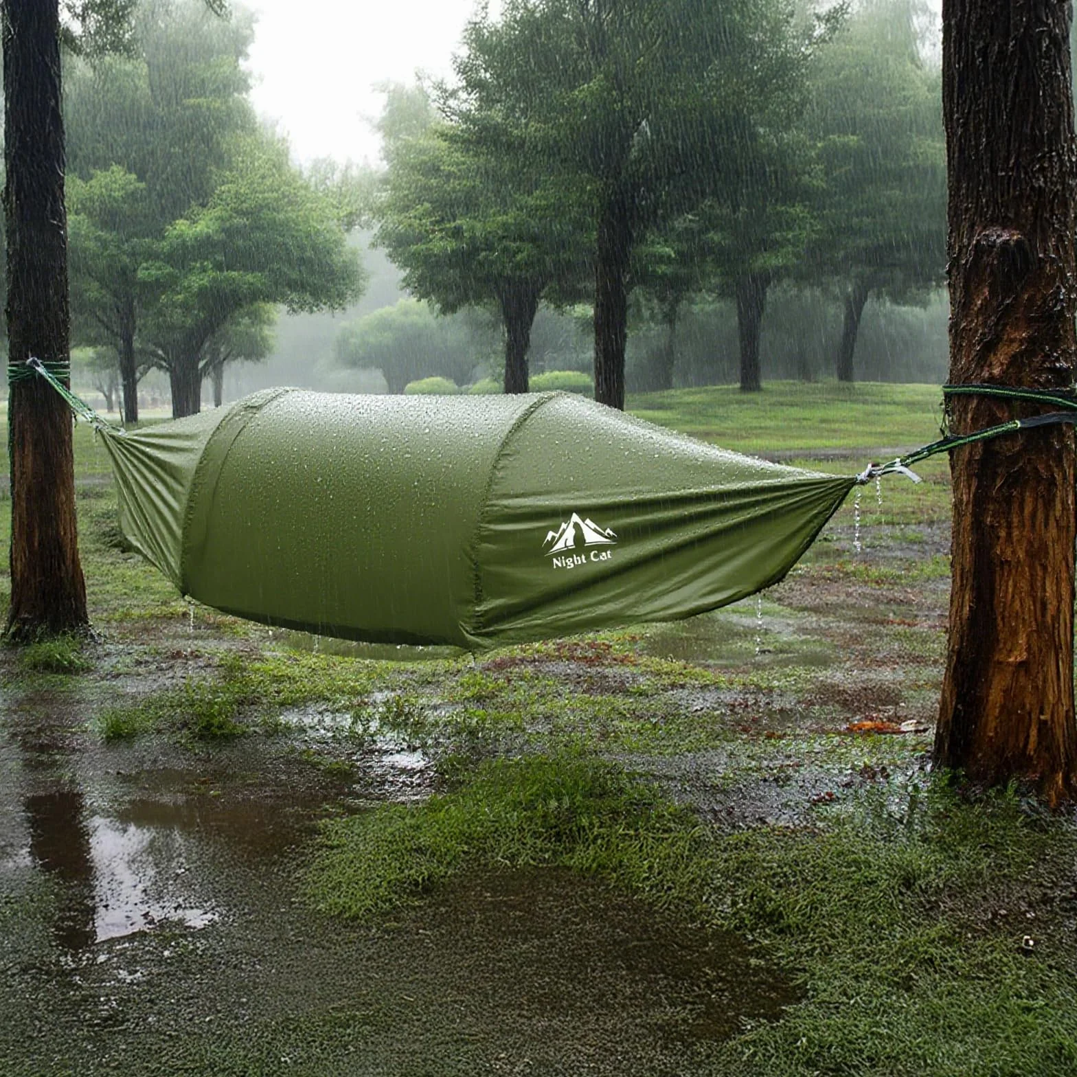Namiot Hamakowy z Moskitierą Wodoodporny dla 1 Osoby Camping