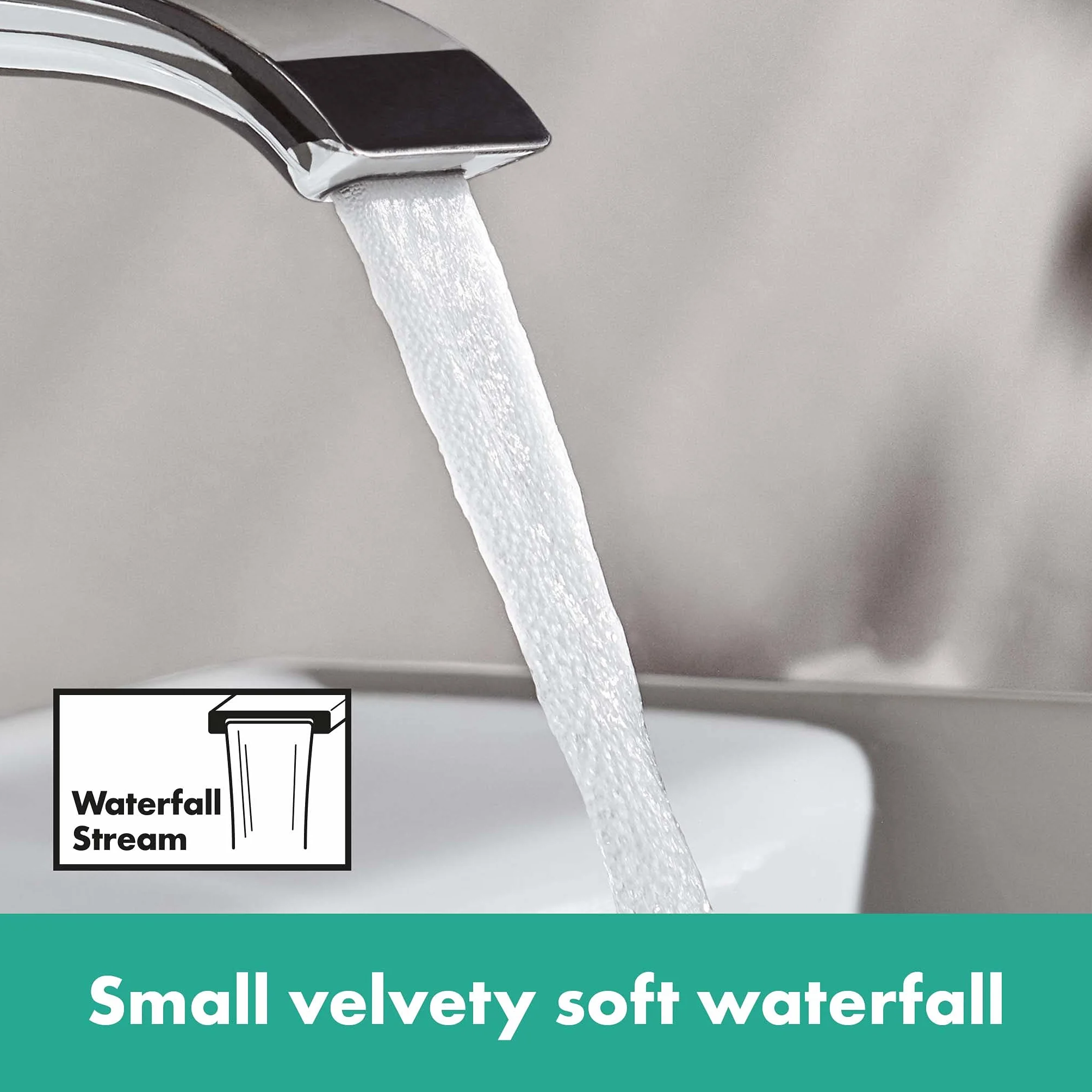 hansgrohe Vivenis - jednouchwytowa bateria umywalkowa z zestawem odpływowym klik-klak, kran łazienkowy z wylewką 110 mm, oszczędność wody (EcoSmart), chrom, 75020000