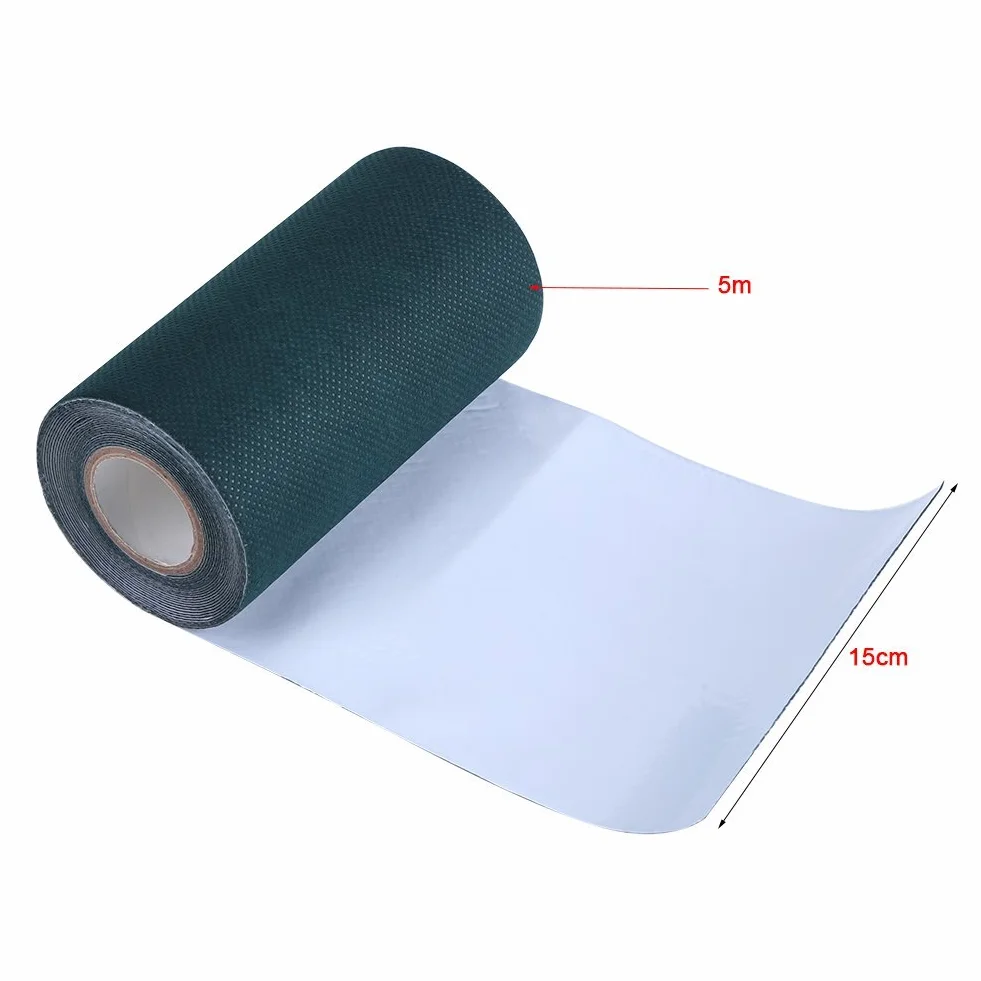 Taśma klejąca do trawnika 5m x 15 cm zielona samoprzylepna