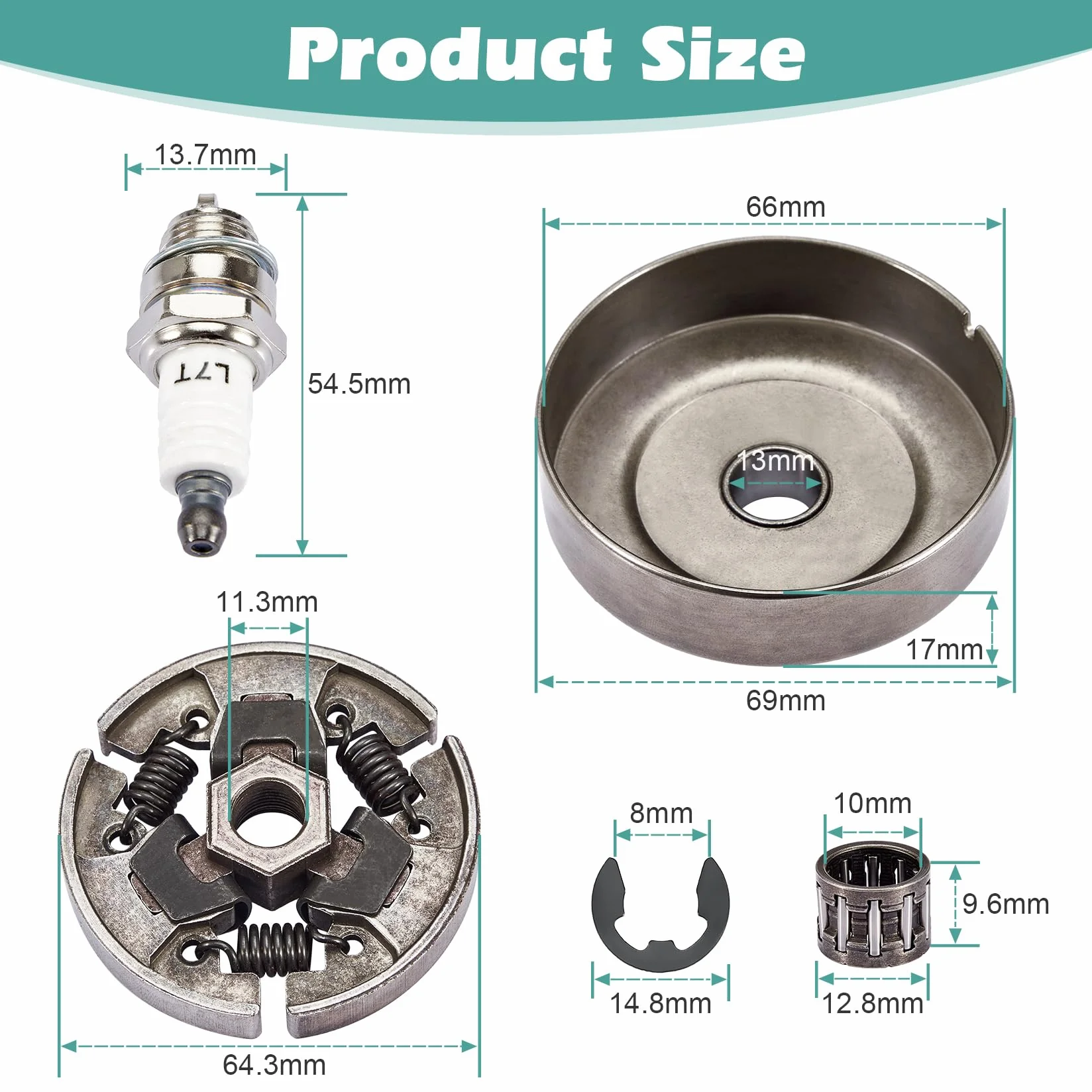 CarBole Bęben sprzęgła zestaw zębatek 3/8" do STIHL 017 018 MS170 MS180 021 023 025 MS210 MS230 MS250