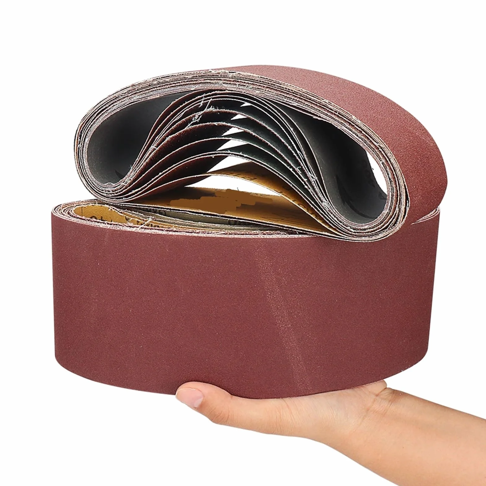 Szlifierka taśmowa Taśmy szlifierskie 10 szt. 100x610 mm Papier ścierny o ziarnistości 40-320 Taśmy ścierne do elektronarzędzi(80)