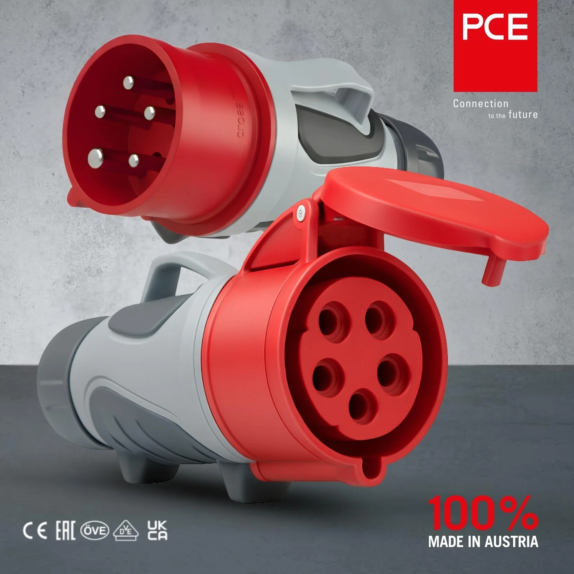 Wtyczka CEE PCE GRIP TT, 32 A, 5-biegunowa