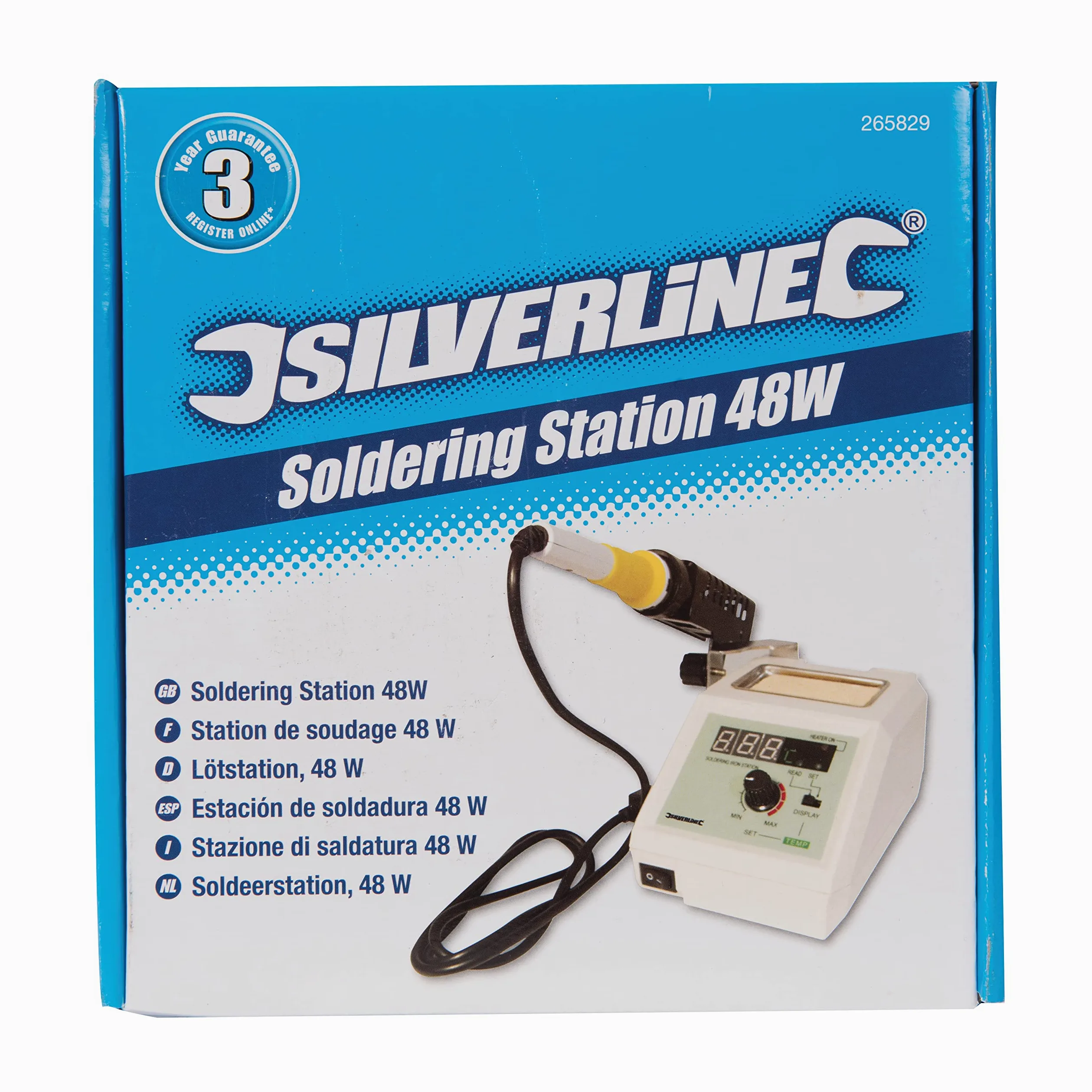 Silverline 265829 stacja lutownicza 48 W