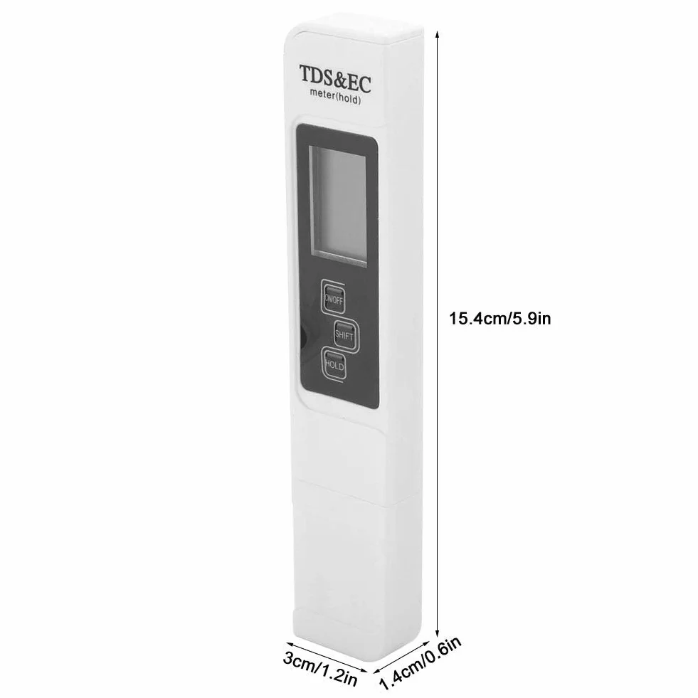 TDS EC Tester LCD cyfrowy miernik jakości wody 0-9990 PM