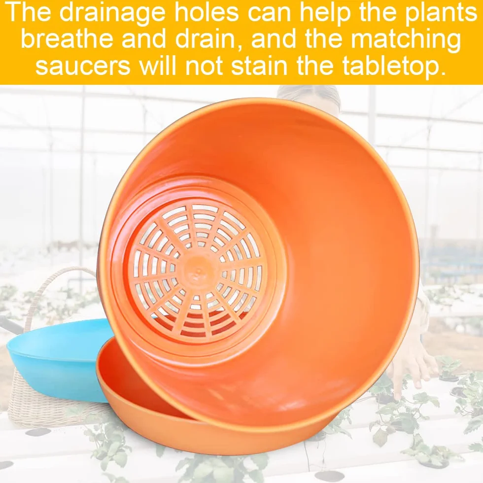 Zestaw 36 szt. kolorowych doniczek z tworzywa sztucznego z etykietami i narzędziami do przesadzania