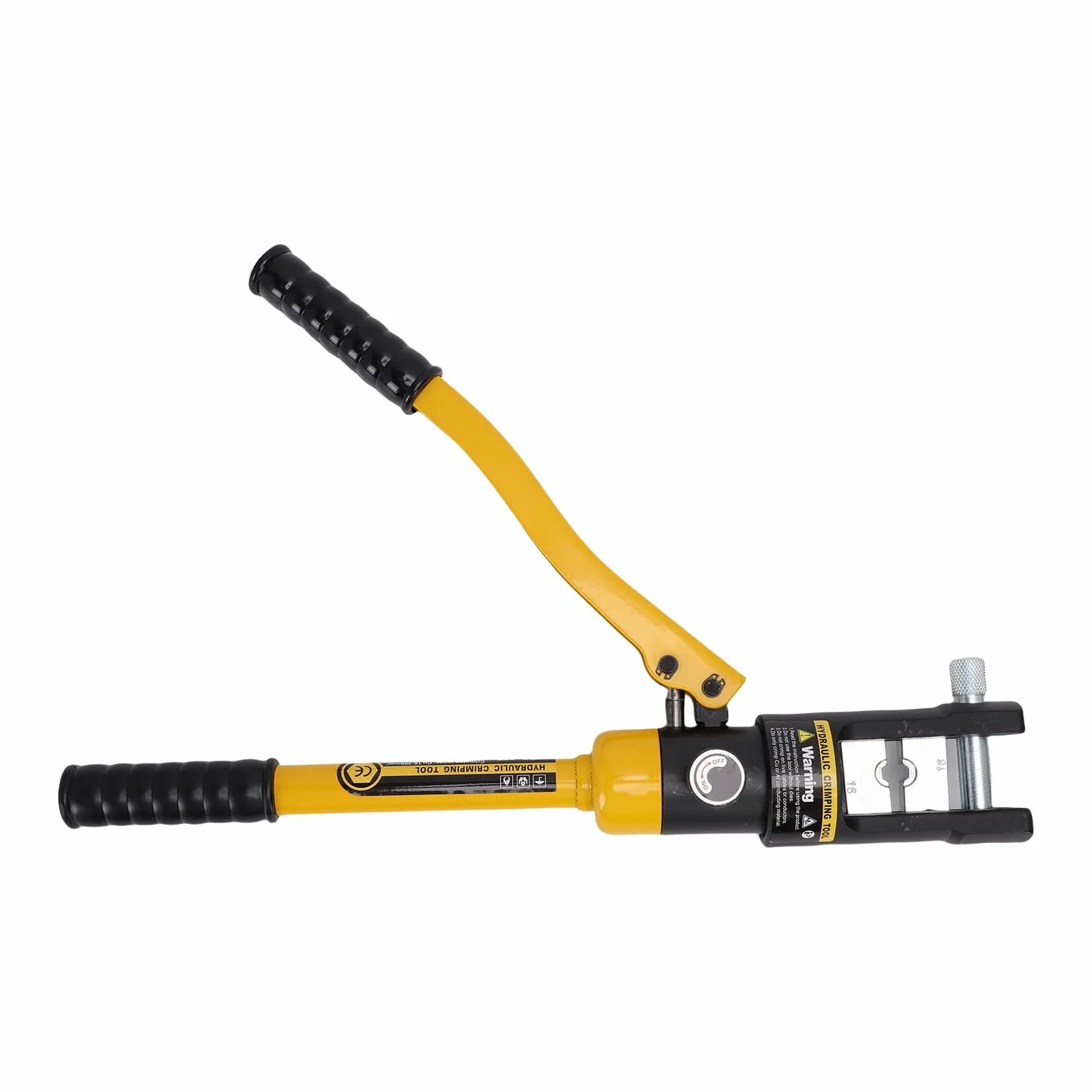 Hydrauliczne Narzędzie do Zaciskania 16T, 11 par Matryc Zaciskarka do Końcówek Kablowych, Zaciskarka Zaworu Zwrotnego Oleju z głowicą obrotową 180, Idealne 16 AWG 300, Spawanie Akumulatorów