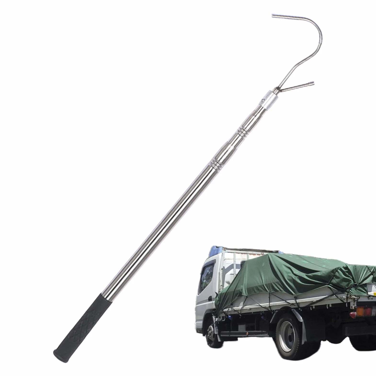Chwytak ładunkowy teleskopowy ze stali nierdzewnej 150 cm hak dachowy