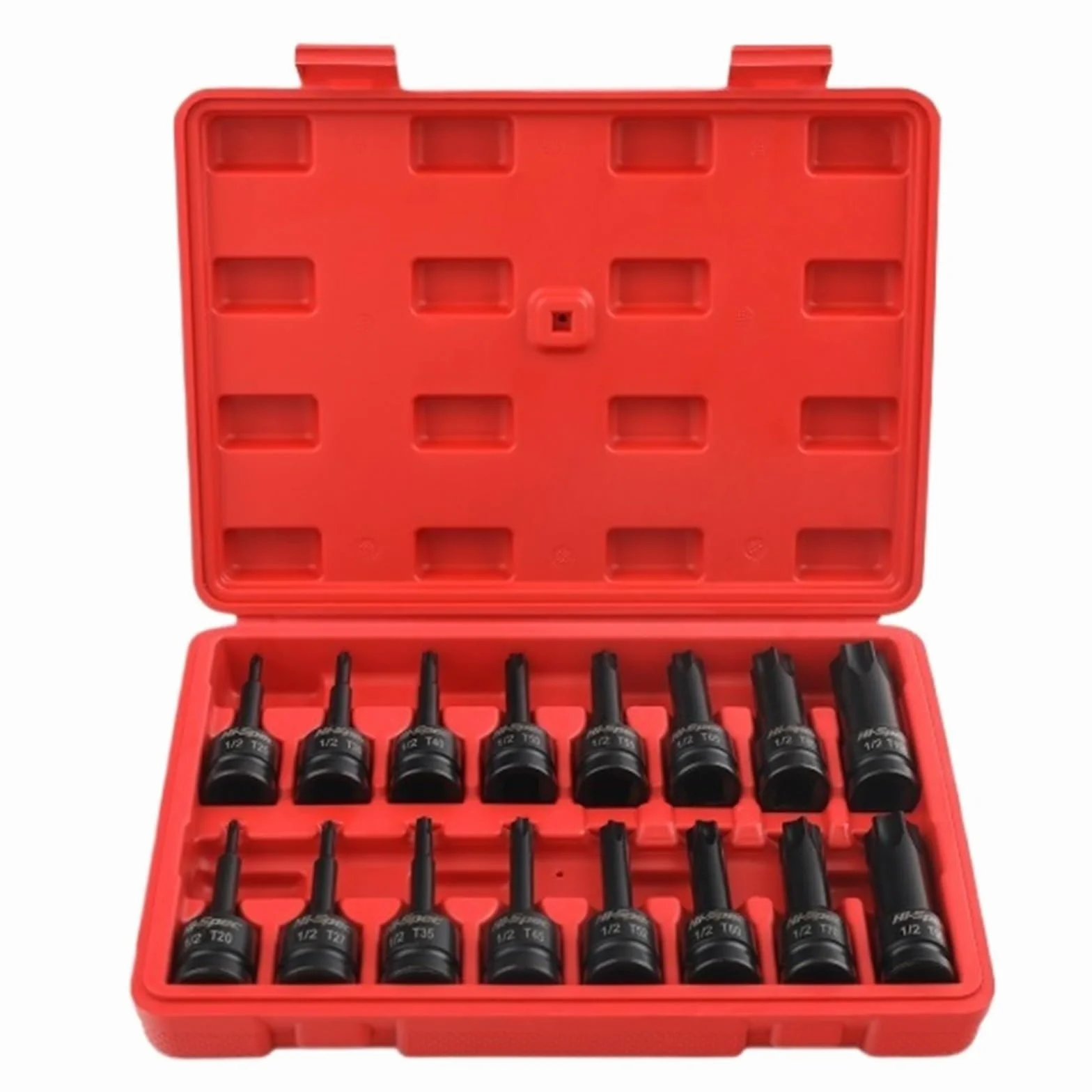 Zestaw kluczy grzechotkowych, Zestawy nasadek udarowych Torx Star 1/2" Zestaw adapterów przedłużających do kluczy elektrycznych(Torx)
