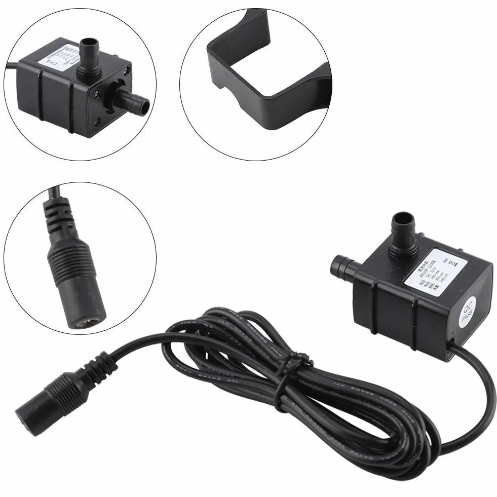 DC12V 3M 240L/H bardzo cicha pompa solarna fontanna mikro bezszczotkowa pompa zatapialna silnikowa pompa wodna do basenu, ogrodu, akwarium