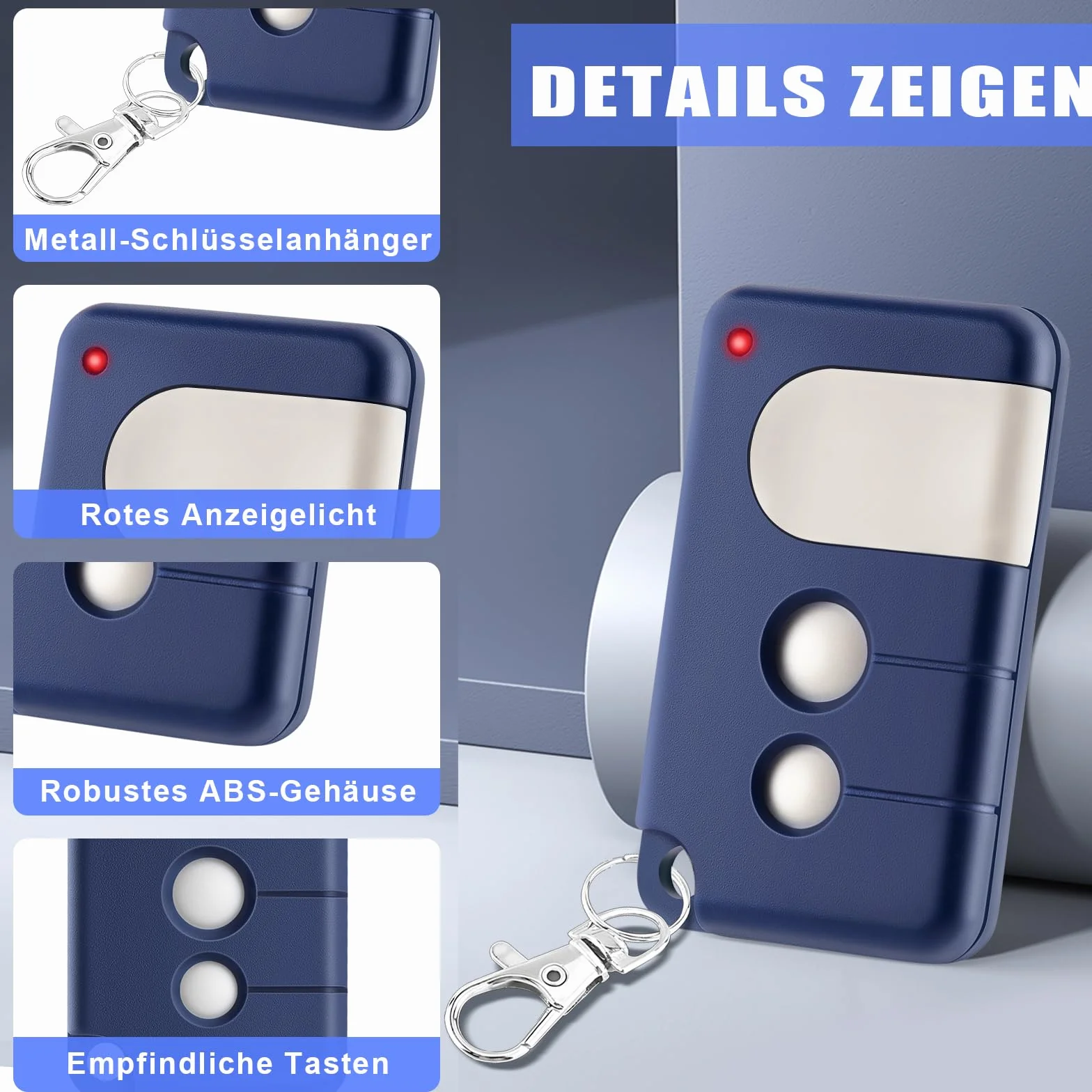 pepape Garage pilot zdalnego sterowania kompatybilny z Chamberlain LiftMaster MotorLift 84335EML, 84333E, 94333,92 MHz, pilot Garaż do MotorLift ML500, ML700, 2 szt