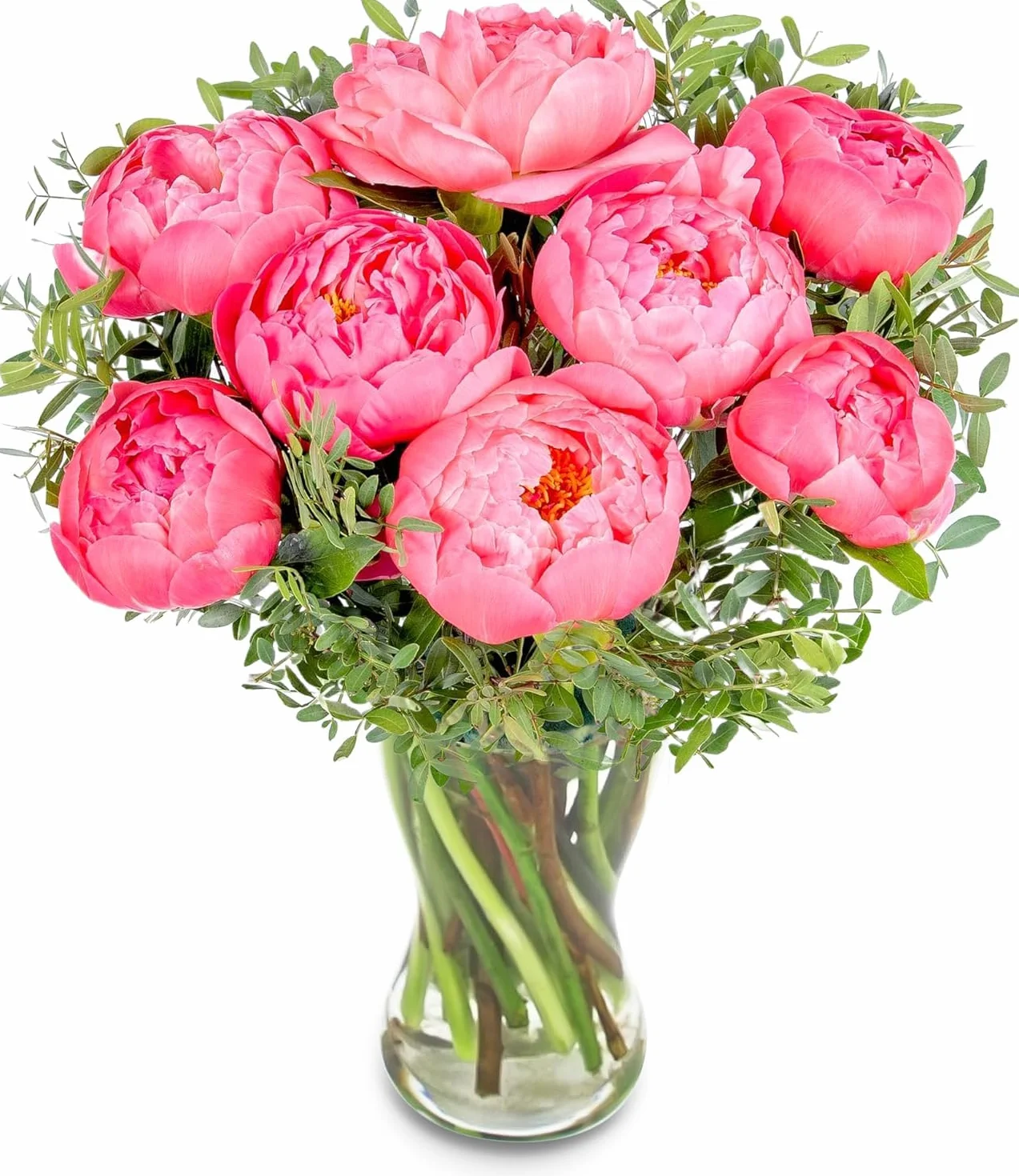 Peony Blush - Bukiet świeżo ciętych kwiatów na urodziny, rocznice lub prezenty z podziękowaniem - jasna i radosna niespodzianka kwiatowa