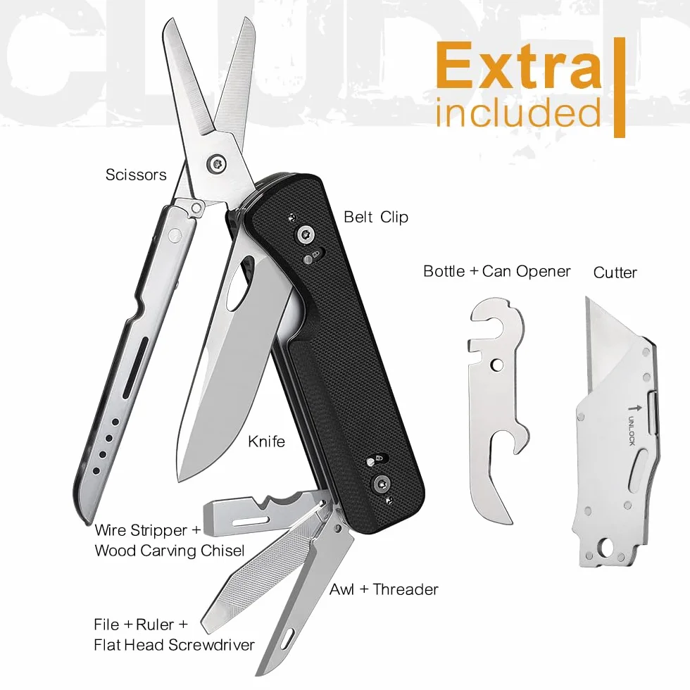 ROXON Multitool S505G Flex Shears o modułowej konstrukcji | solidnymi, dużymi nożyczkami Wymienne ostrza (BA01–BA17) i wymienne narzędzia (FT01–FT12)