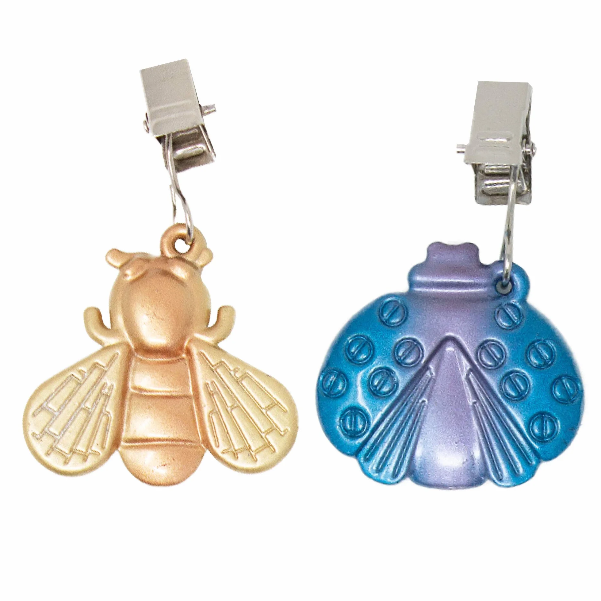 Obciążniki do obrusu motyl kolorowe z klamrą metalowe 6,5 x 5,5 cm 40 g