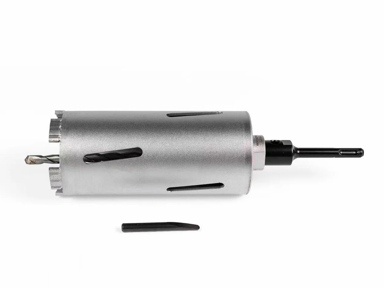 SDS PLUS diamentowa koronka wiertnicza DM 32-150 mm L 200 mm koronka wiertnicza rdzeniowa M22 z gwintem szpiczastym do młotowiertarki (DM 44 mm L 200 mm)