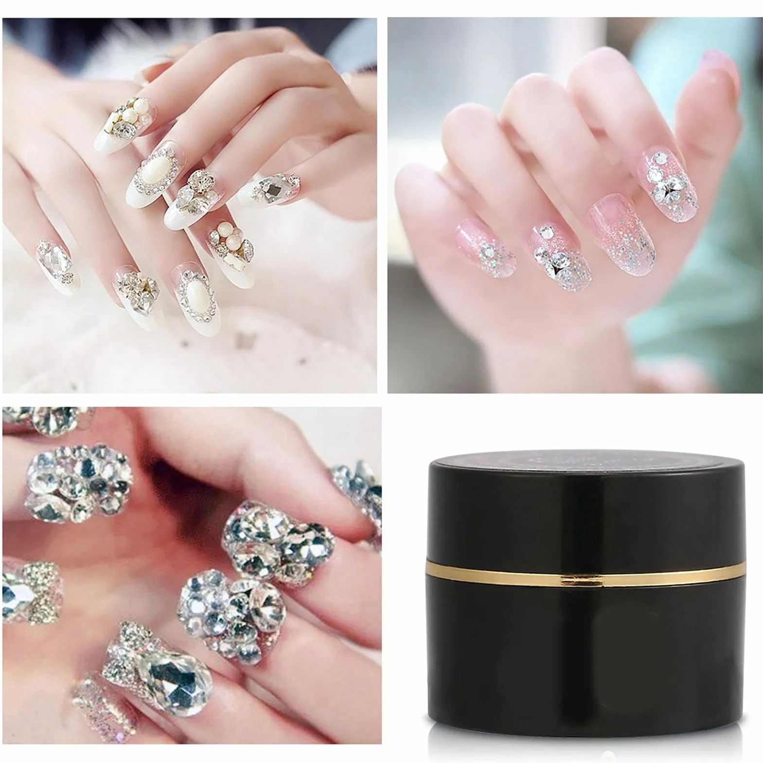 Żel do paznokci polski klej do paznokci Rhinestone kleje UV Super lepki profesjonalny salon artystyczny narzędzie do majsterkowania