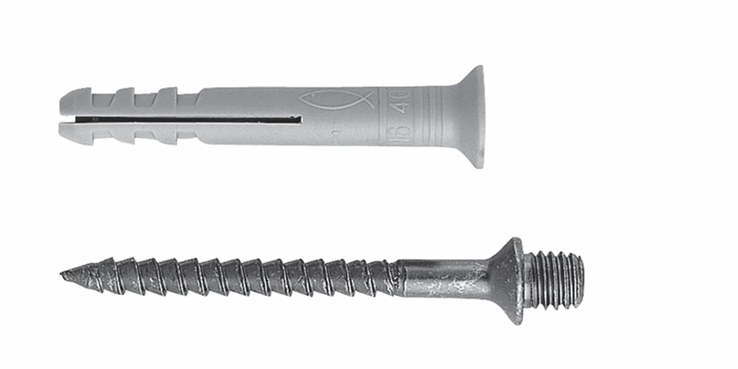 fischer Kołek do gwoździ N 6x40/10 S M6 50 sztuk nr art. 50398, szary, 6 x 40 mm
