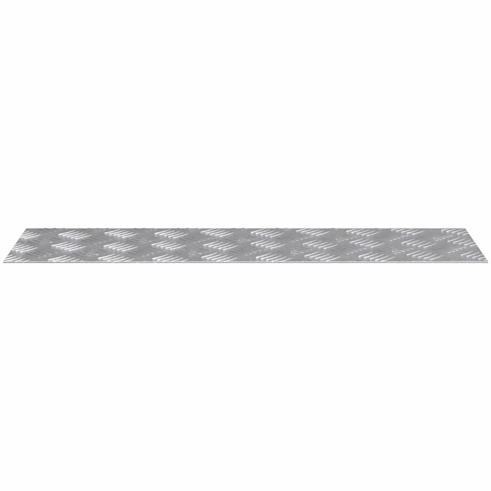 Stopnie schodowe, aluminiowe, srebrne, 70 x 20 cm, zestaw 4 sztuk, antypoślizgowe, trwałe, do użytku wewnątrz i na zewnątrz, bezpieczeństwo i ochrona