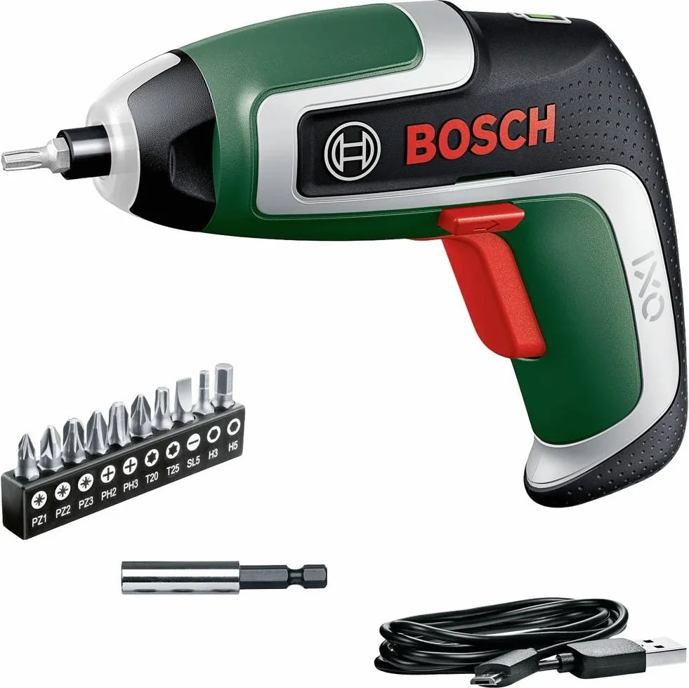 Bosch wkrętarka akumulatorowa IXO (7. generacji; 3,6 V; 2,0 Ah; 5,5 Nm; z kablem mikro USB; wkręca do 190 śrub; w pudełku do przechowywania)