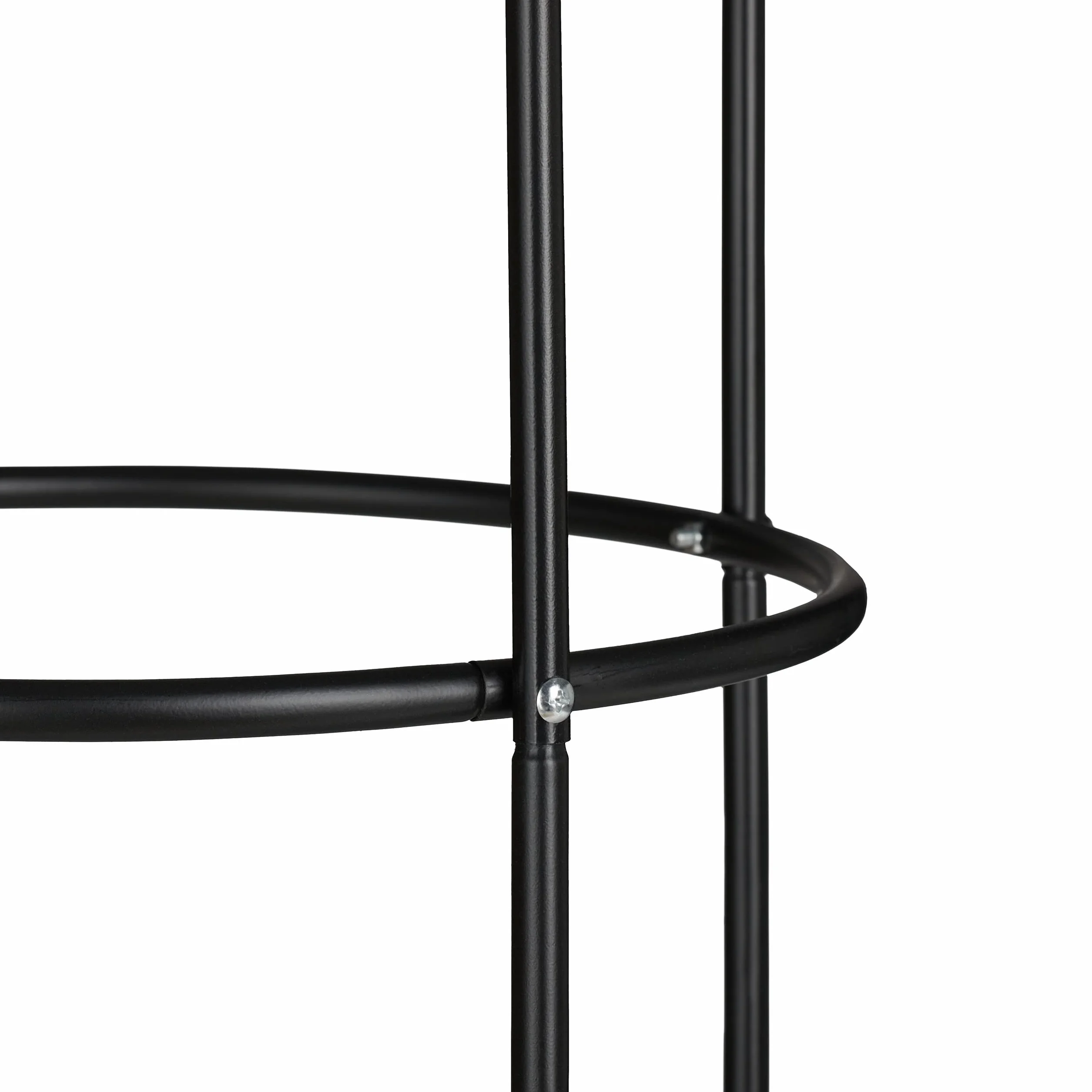 Relaxdays Pergola Obelisk, wysokość 200 cm, do roślin pnących, metalowa, wolnostojąca, pomoc do wspinaczki róż, czarna, 200 x 41 cm