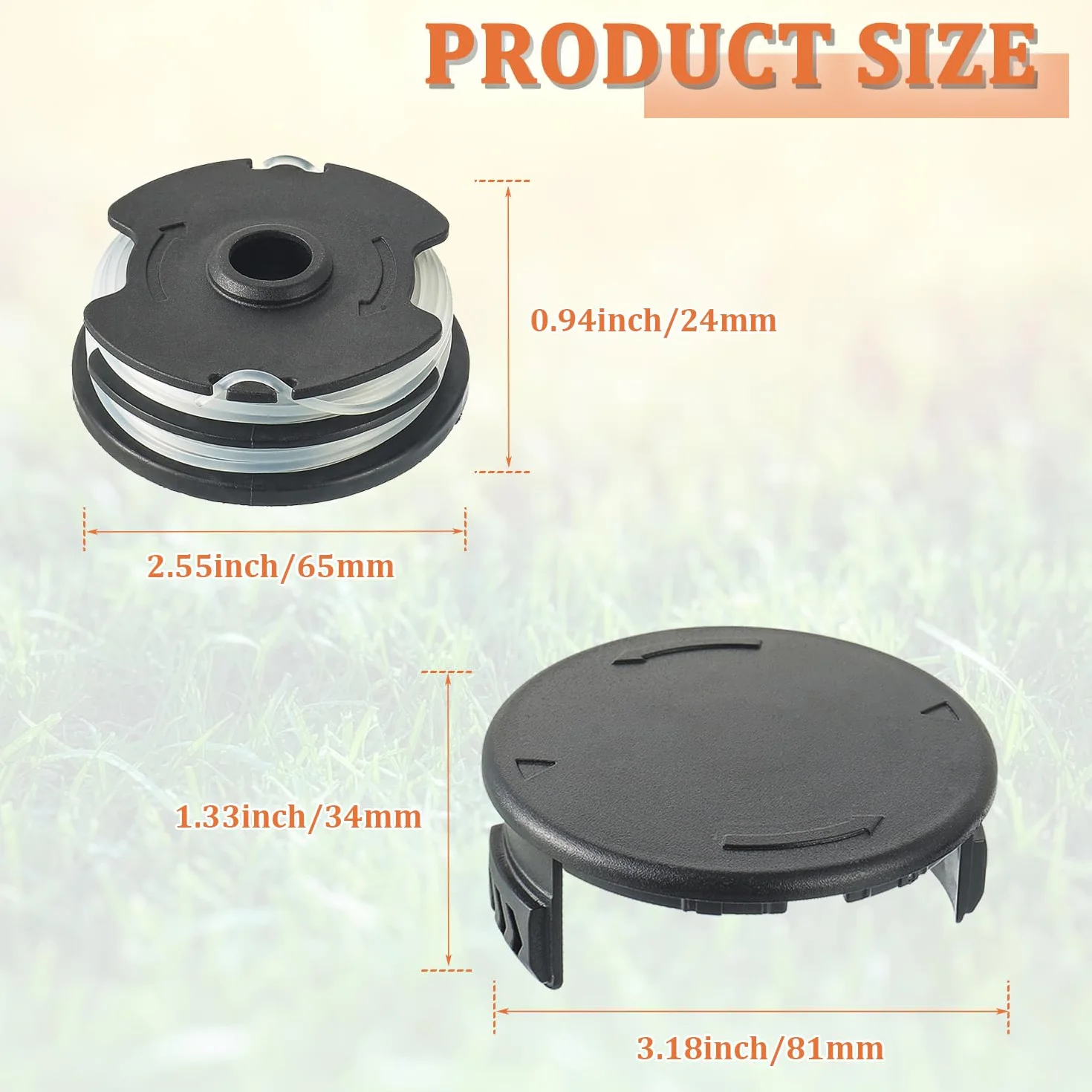 LIDL Parkside PRT 550 A1 szpulki zapasowe 3 sztuki 2x4m 1,6mm podkaszarka do trawy