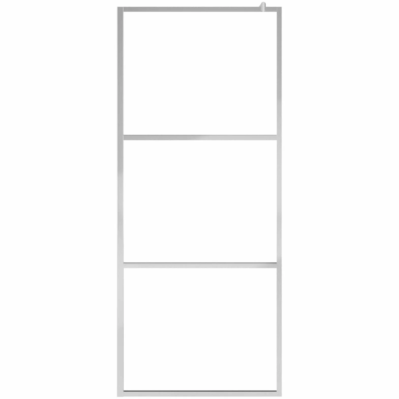 Ściana prysznicowa z półmatowym szkłem ESG 90 x 195 cm - nad wanną kabiną prysznicową w ramie drzwi hartowane bezpieczne przezroczyste szkło panel łazienka ekrany łazienkowe