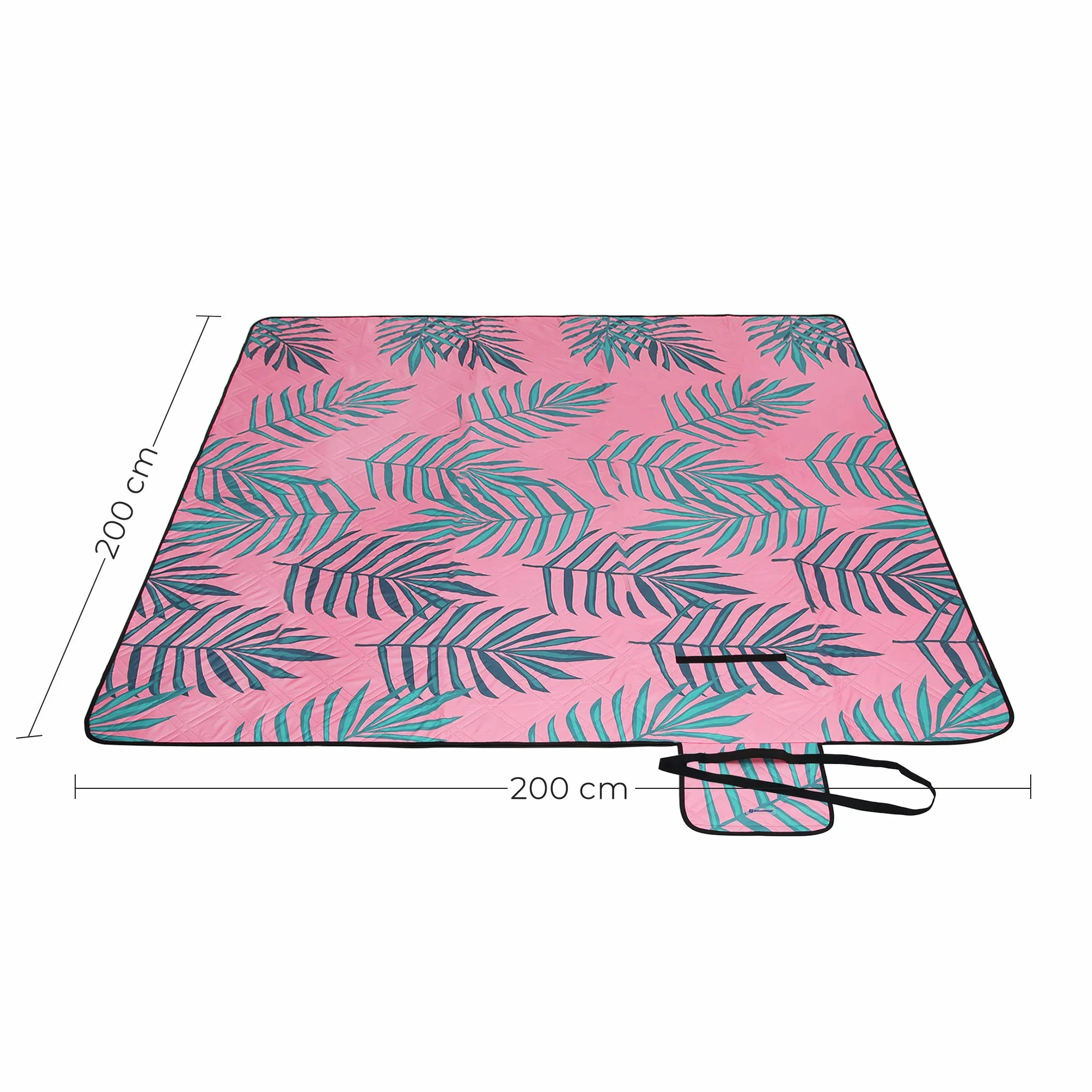 SONGMICS GCM87KJ duży koc piknikowy 200 x 200 cm wodoszczelny składany