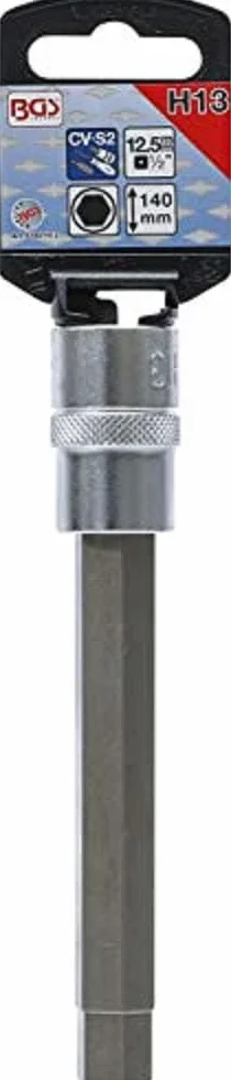 BGS 5184-H13 | Nasadka do bitów | długość 140 mm | 12,5 mm (1/2") | gniazdo sześciokątne 13 mm