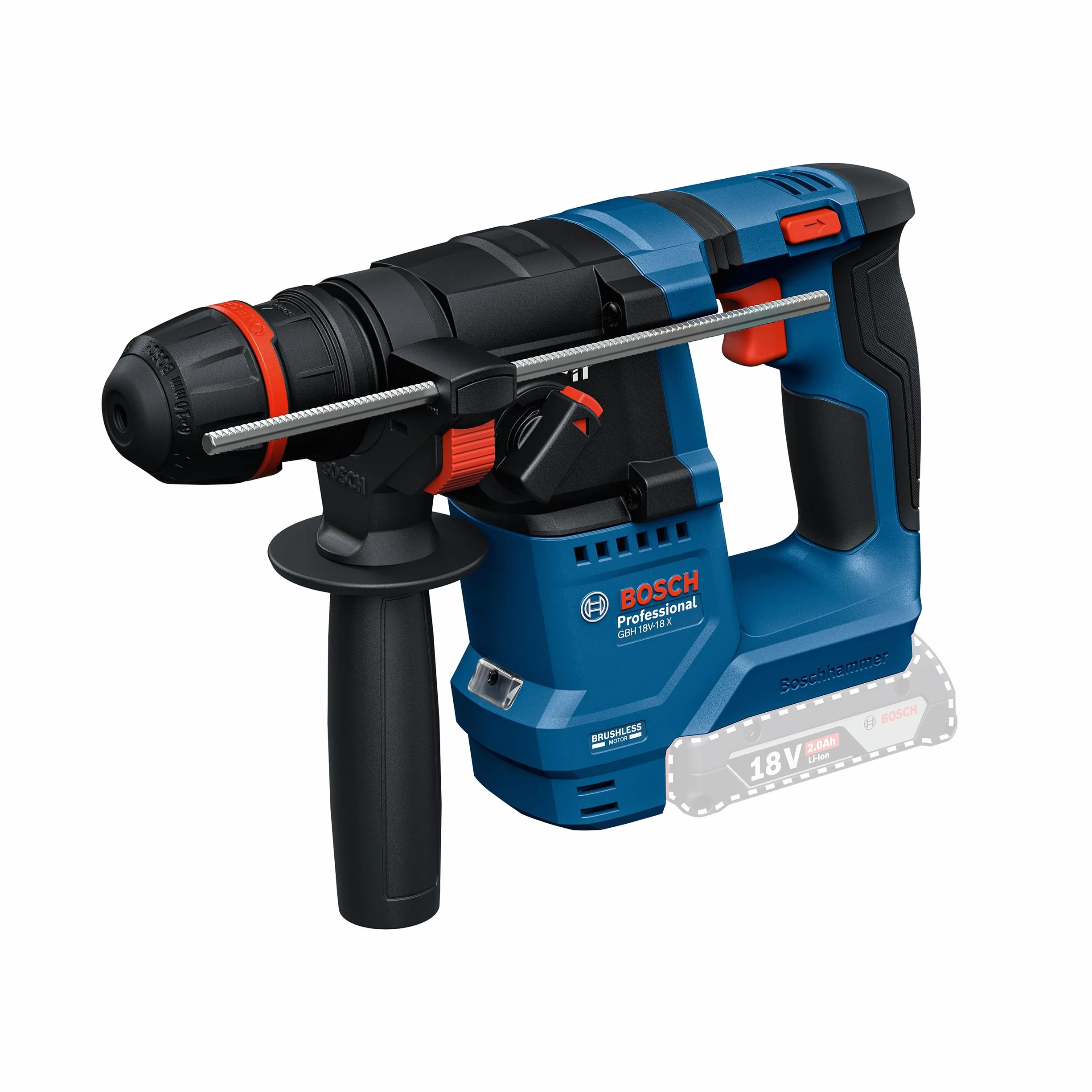 Bosch Professional 18V System Akumulatorowy młot udarowo-obrotowy GBH 18V-18 X (uchwyt ONECHUCK)