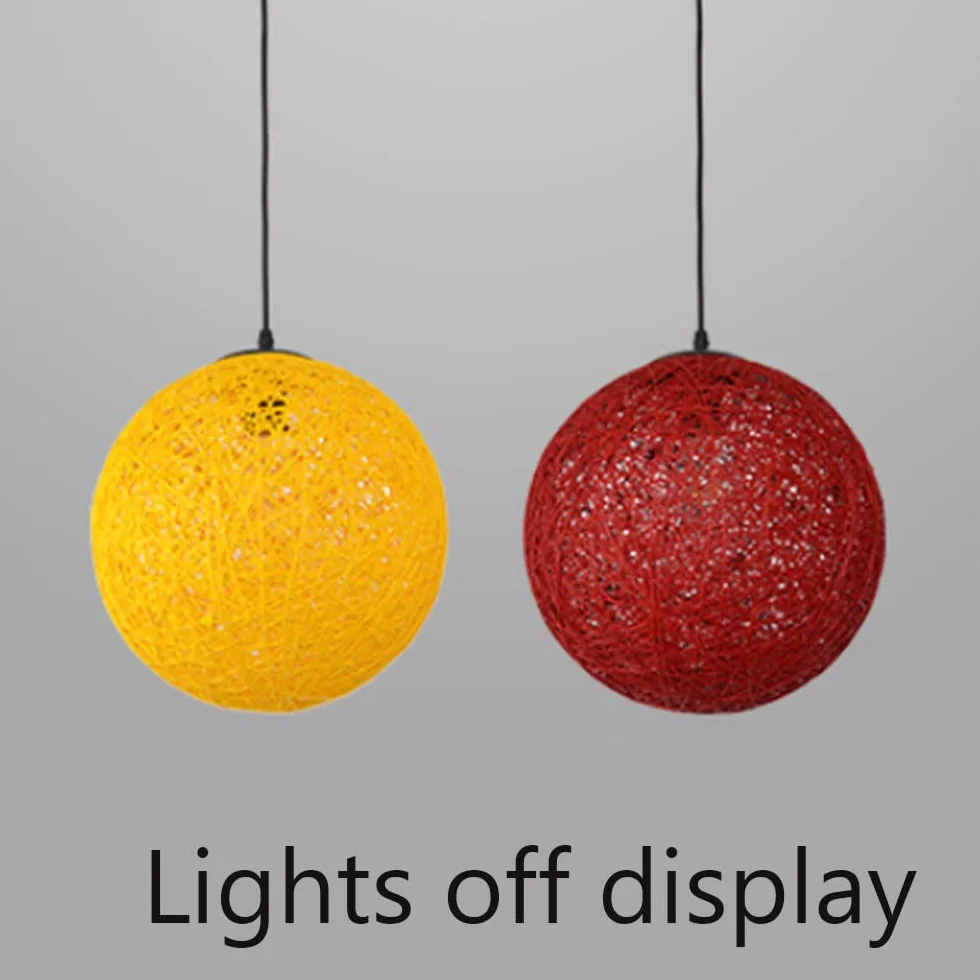 Azjatycki styl bambusowa lampa wisząca w kształcie kuli - 15,7" szeroka drewniana lampa sufitowa z regulowanym przewodem do jadalni i salonu, oświetlenie restauracji, beżowy design