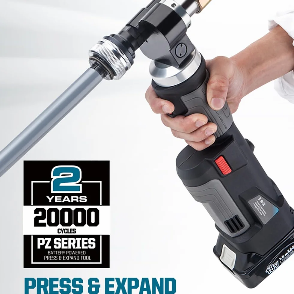 Elektryczne narzędzie do rur PEX - 2 w 1 naciskanie i rozszerzanie do instalacji hydraulicznej