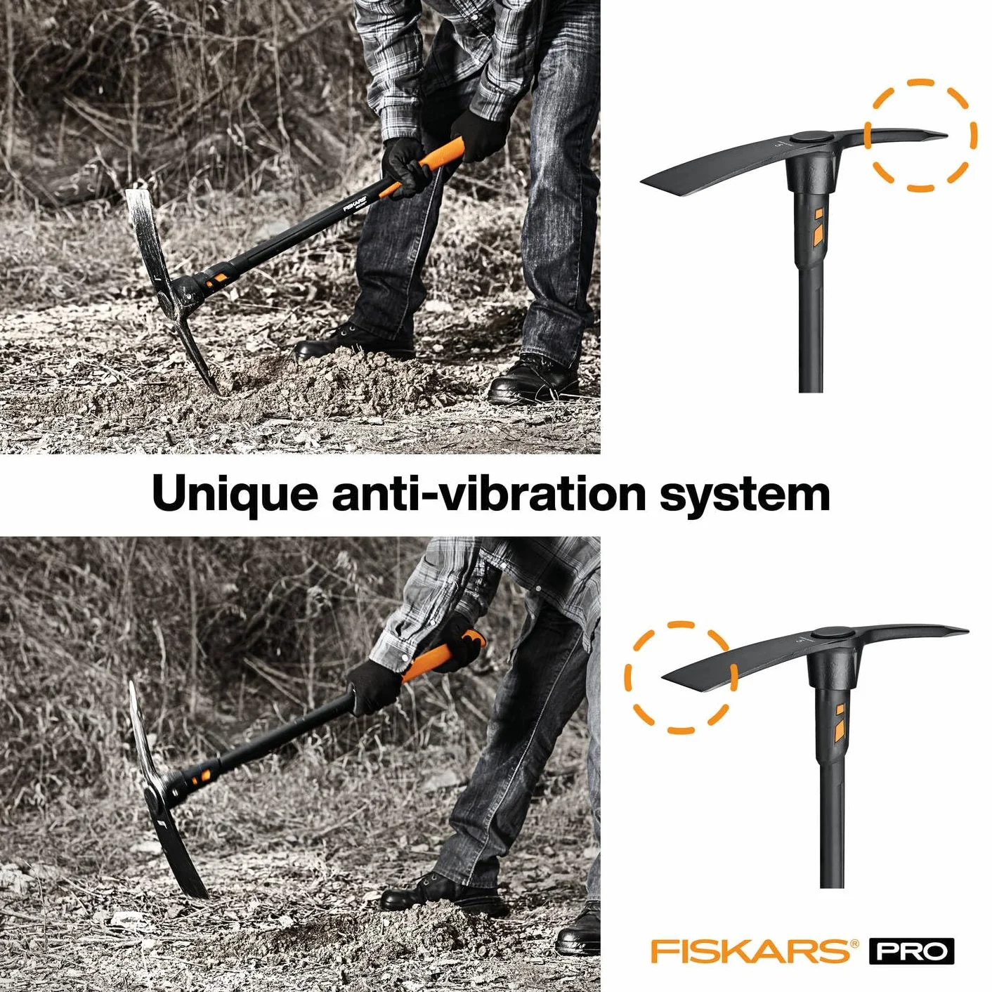 Fiskars Kilof IsoCore L 91 cm 3,4 kg Czarny Pomarańczowy