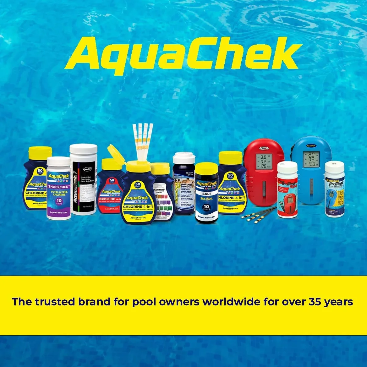 AquaChek 511244A paski testowe basenów i SPA, kolor żółty