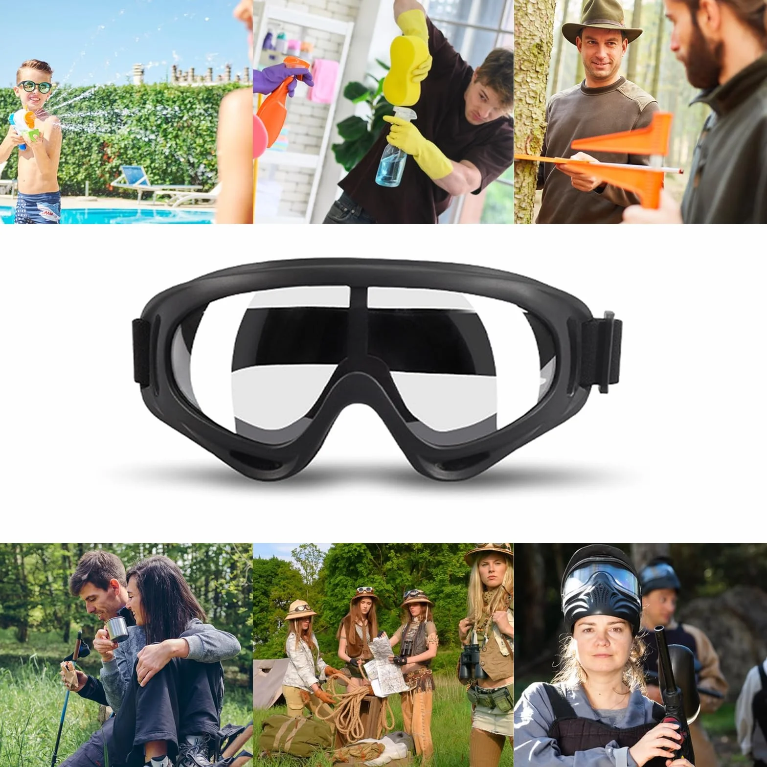 Okulary ochronne dla dzieci, gry na świeżym powietrzu dla dzieci okulary ochronne dla nerwów N-Strike pistolet elitarny pistolet ochrona oczu i do pracy w laboratorium