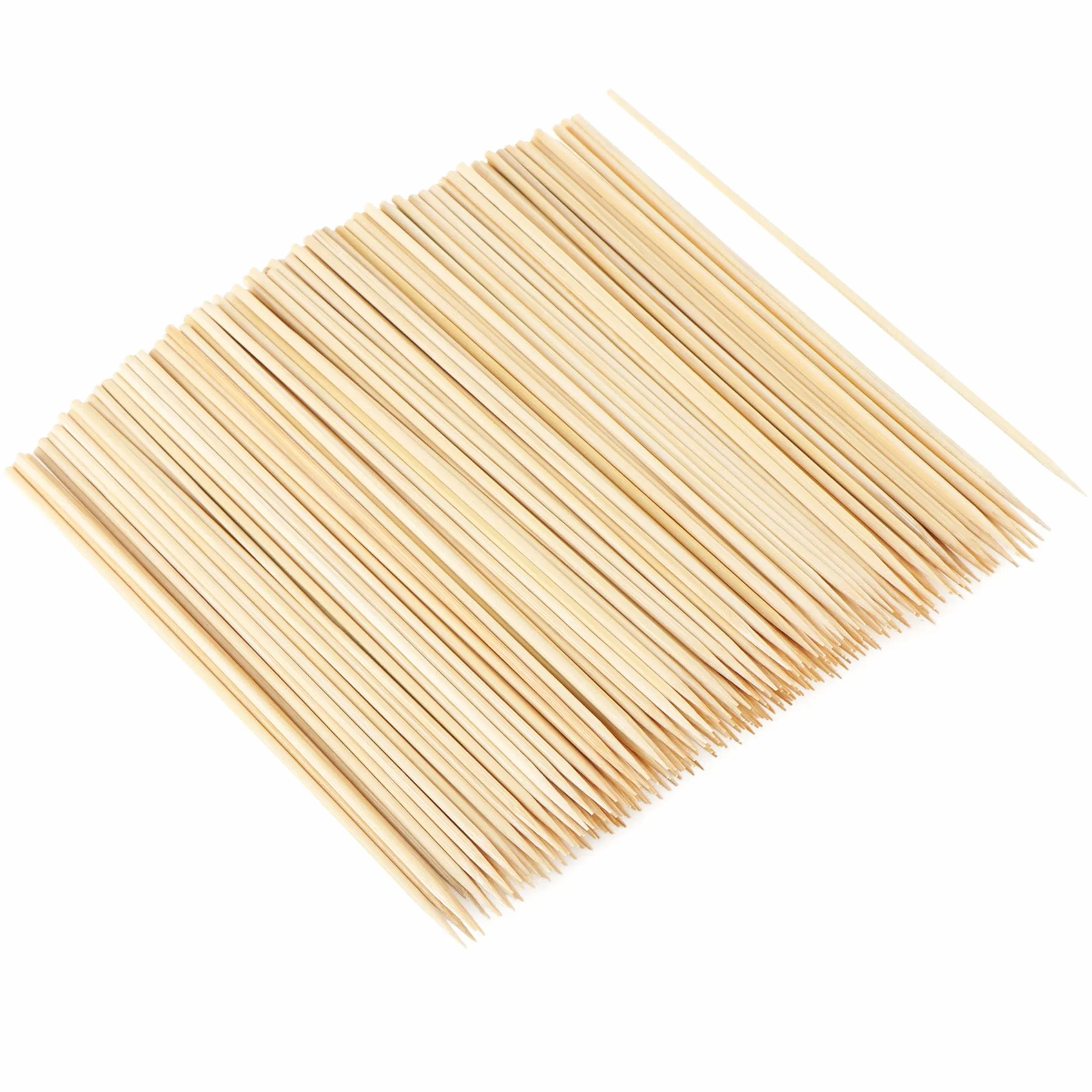 com-four® 500x bambusowe szaszlyki do przekasek - dlugie drewniane szaszlyki do szaszlyków miesnych i warzyw - szaszlyki do grilla (500 sztuk - 20 cm - naturalny)