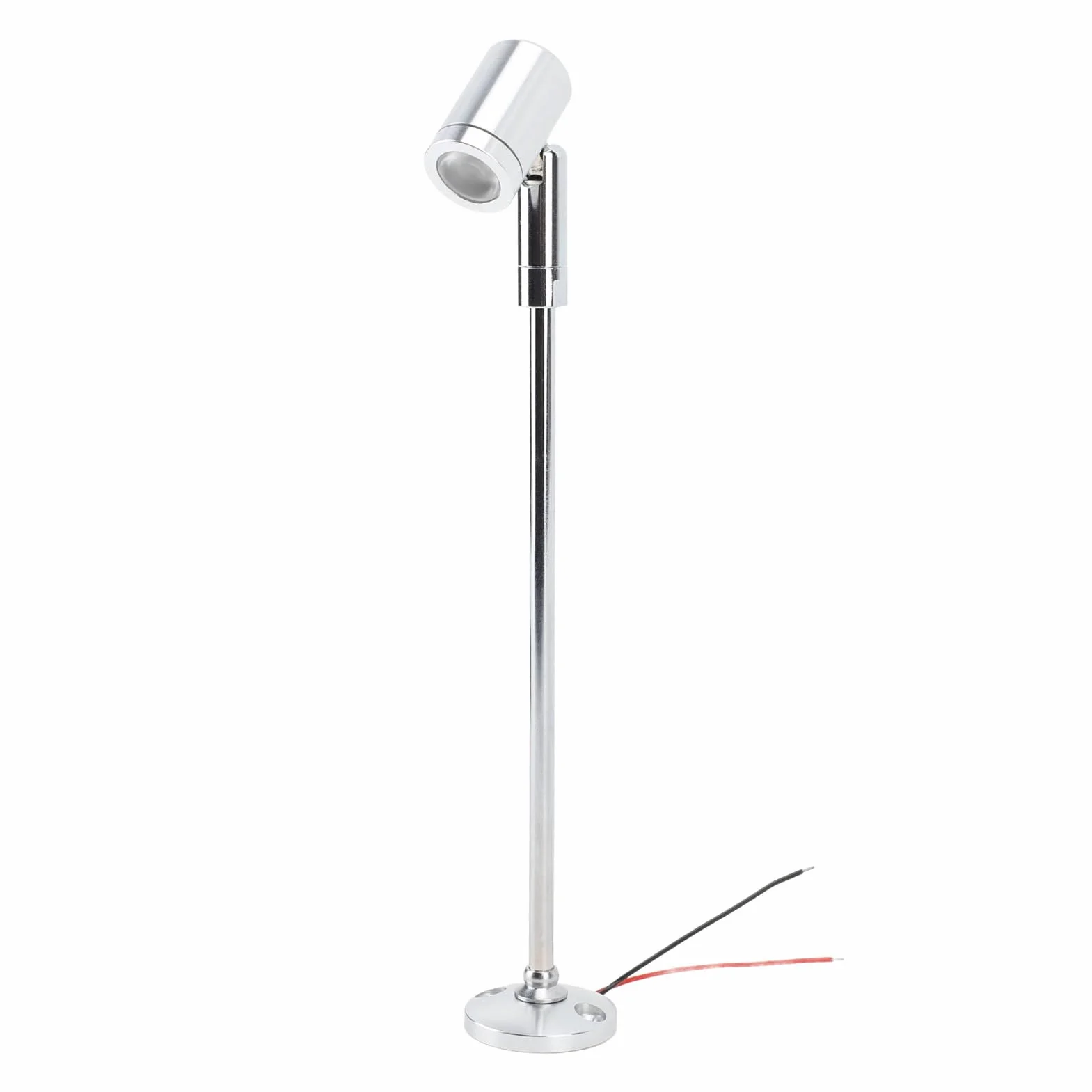 Haofy Mini Reflektor LED 12 V do Montażu na Słupie z regulowaną głowicą do Oświetlenia Skupionego Nadaje się do Gablot, Lad z biżuterią, Eksponatów Muzealnych (Światło sieciowe)