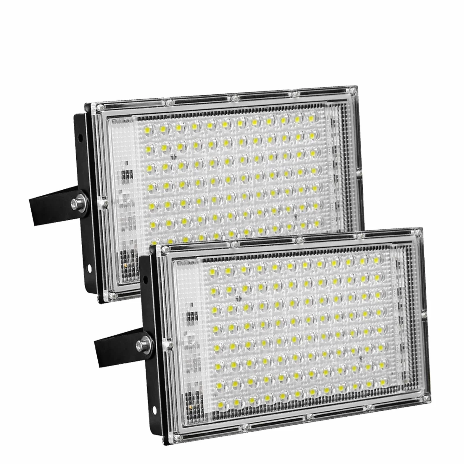 Światła bezpieczeństwa Zewnętrzne światło halogenowe Reflektory LED Oświetlenie zewnętrzne 150 W Projektor zewnętrzny LED Reflektor Lampa uliczna Ściana Ogród do ogrodu, podwórka, garażu, drzwi (Kol