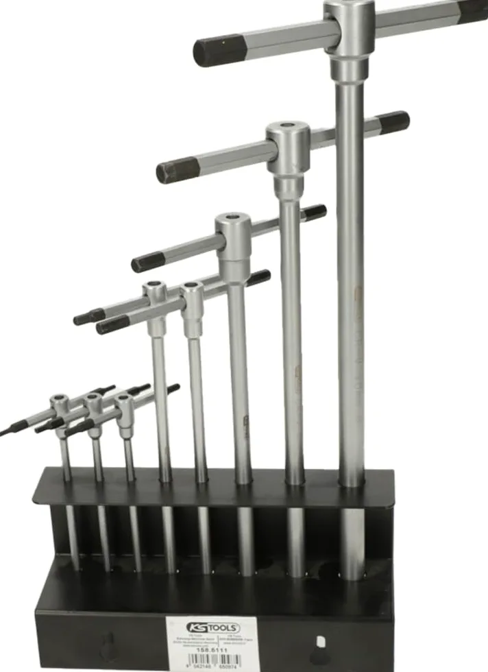 KS Tools 158.5111 8 sztuk 8 kluczy imbusowych – uchwyt/stojak