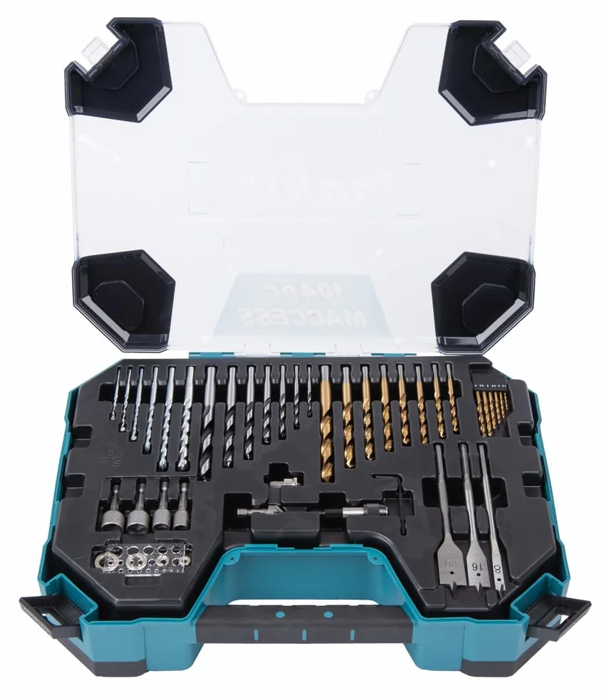 Makita E-22604 104 części Zestaw wierteł i bitów