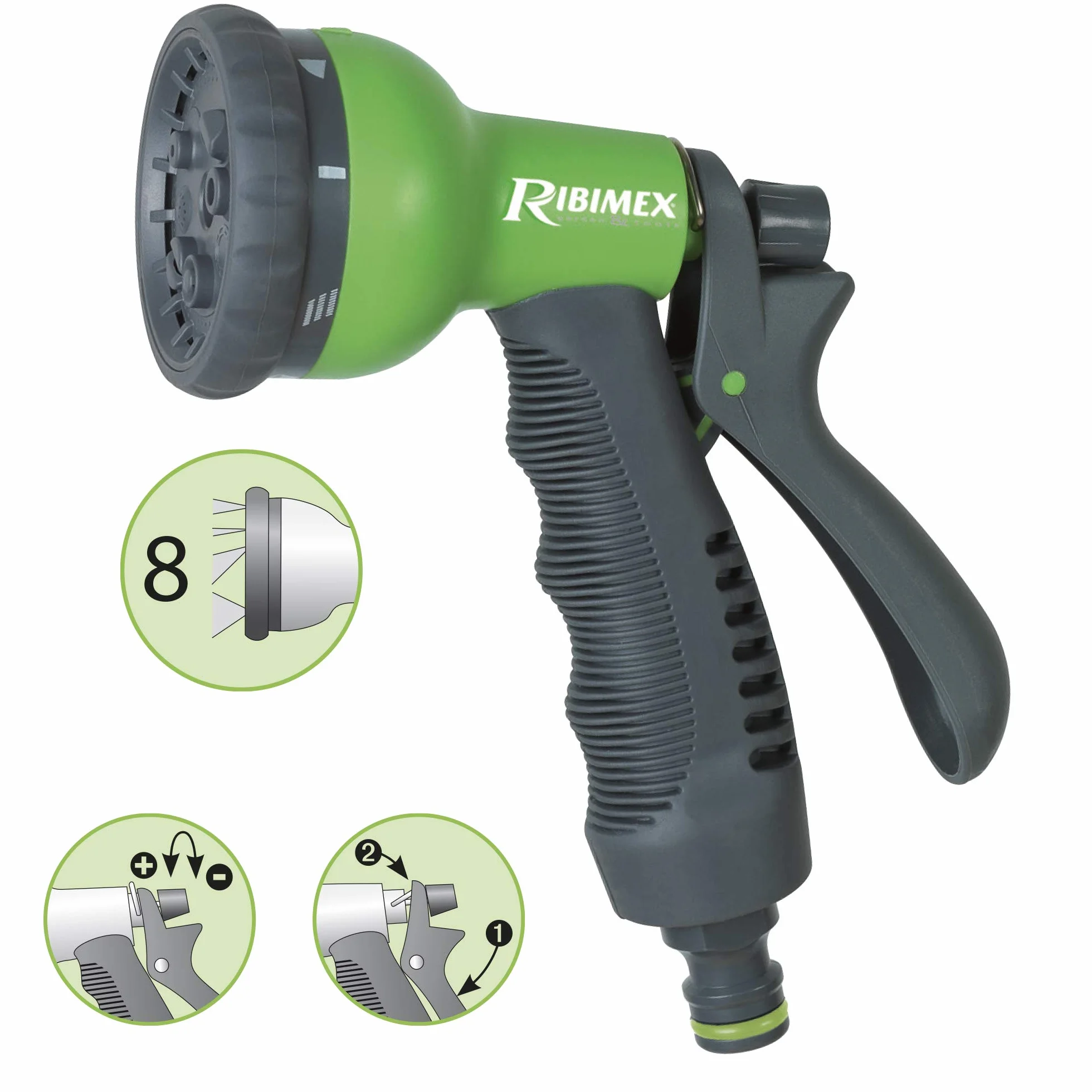 Ribiland Pra/tv9302 pistolet Pulseco 8 funkcji