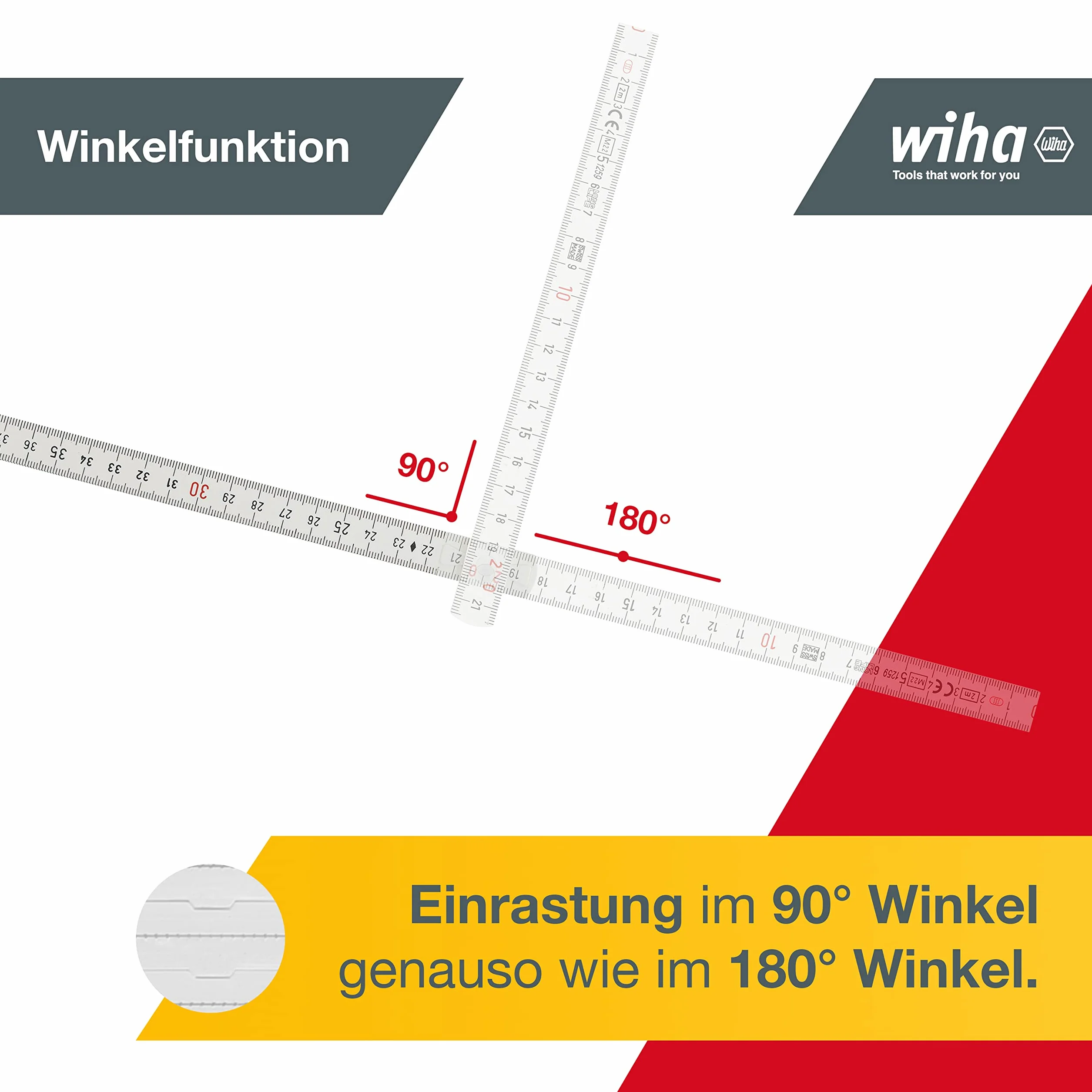 WIHA 27057 - Składanie metra 4102000 LongLife 2 M Ref. 41020002, 2 mm