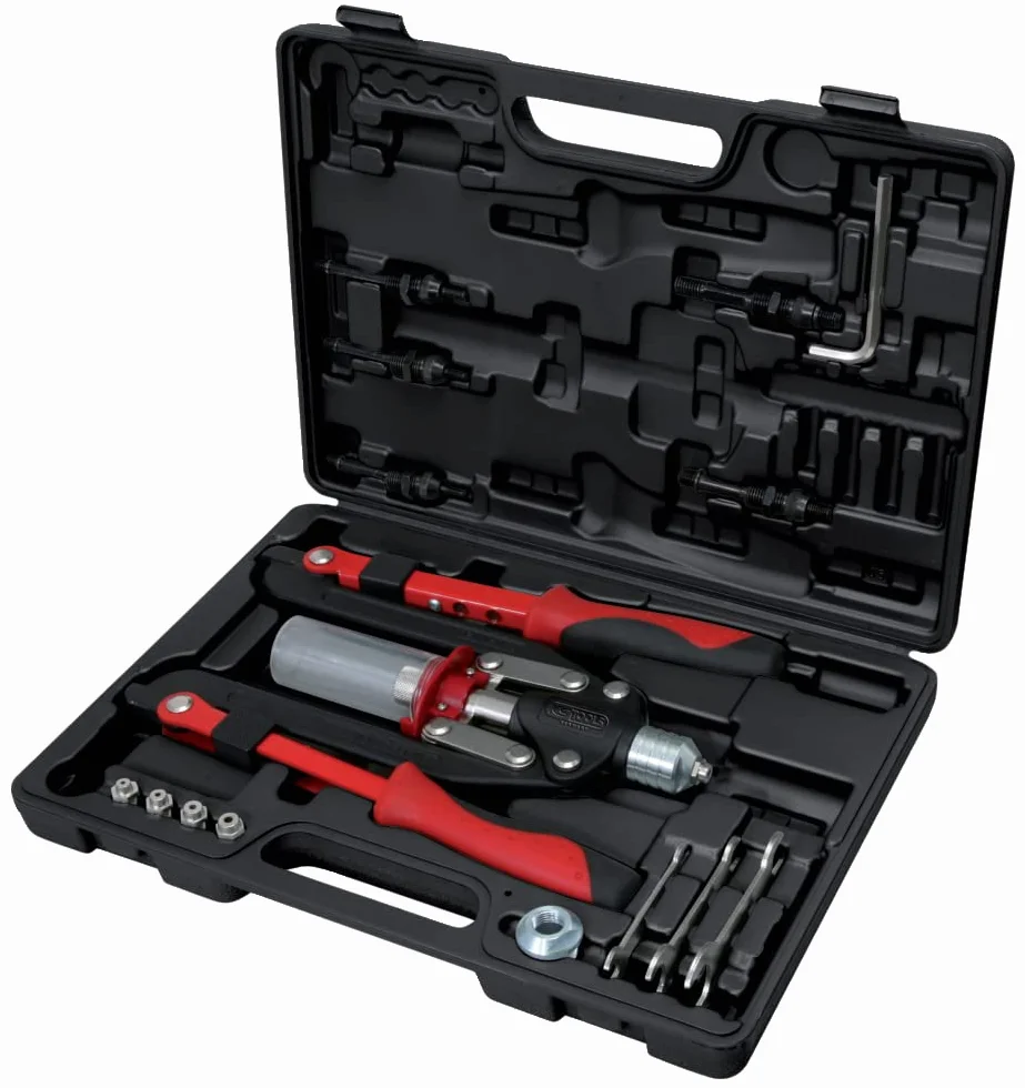 KS Tools 150.9630 Uniwersalny zestaw szczypiec do nitowania, 17-szt
