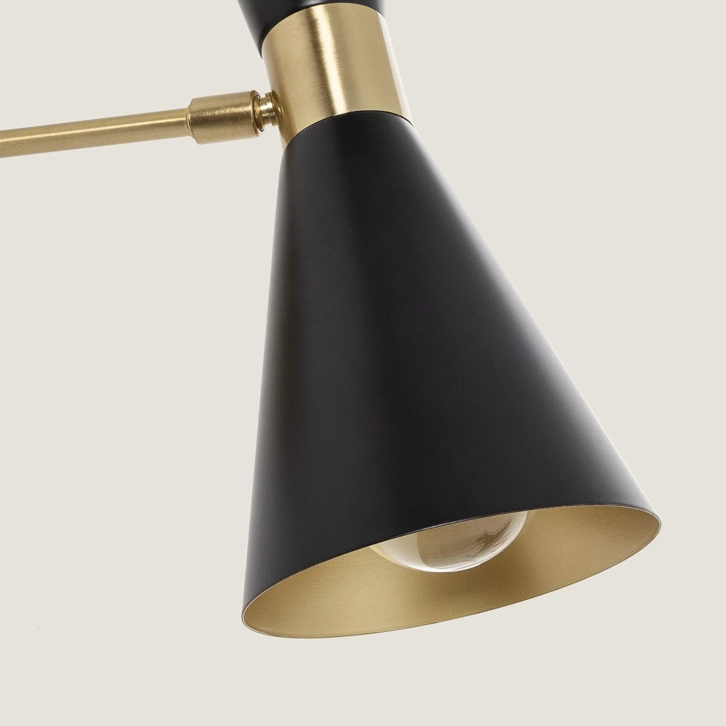 LEDKIA LIGHTING Lampa Ścienna z Ruchomą Głowicą Metal 2 Reflektory Jigger Czarny E27