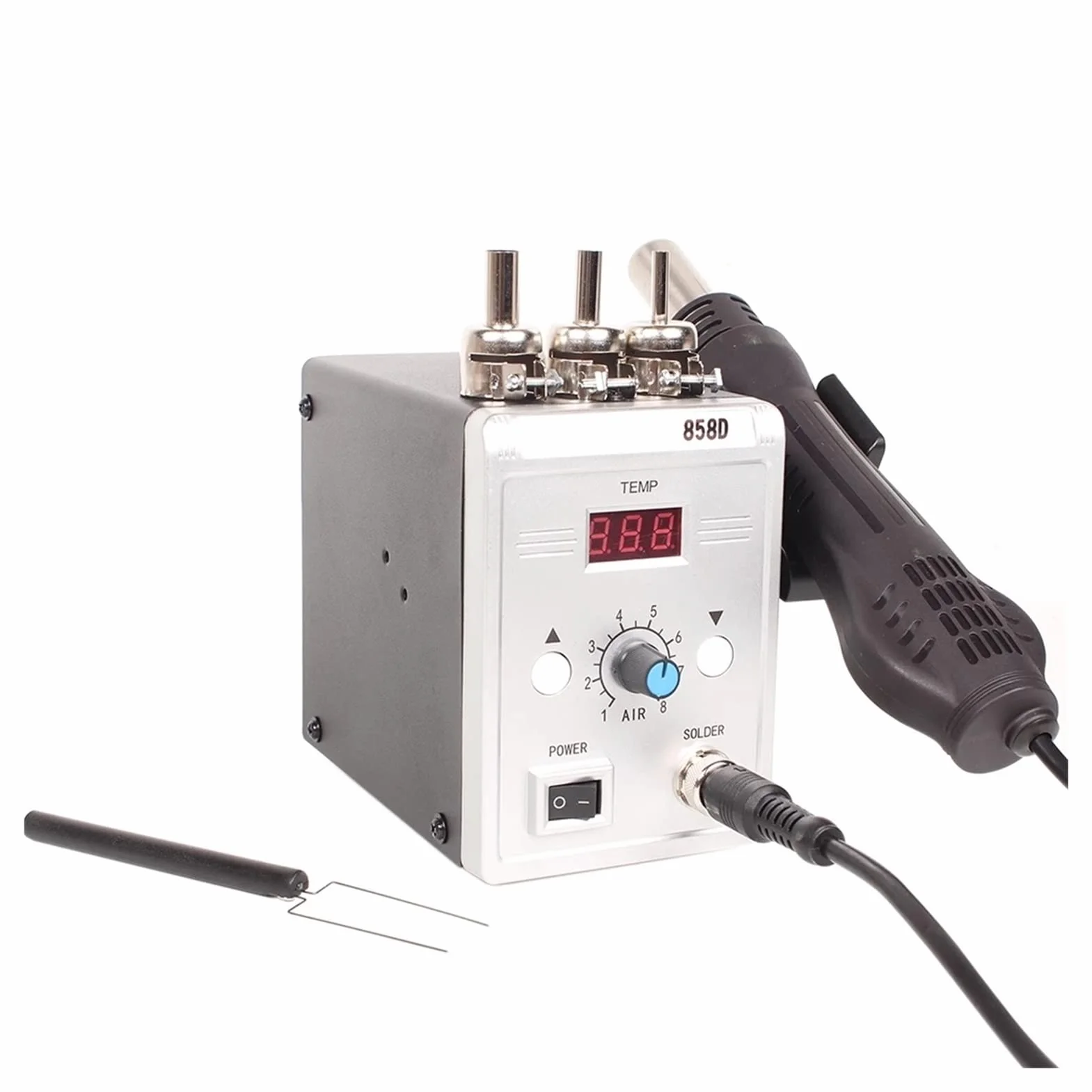 Stacja lutownicza, Digital Display Desoldering Station 85 8d 700W BGA ESD Narzędzie do naprawy spawania pistoletu na gorące powietrze