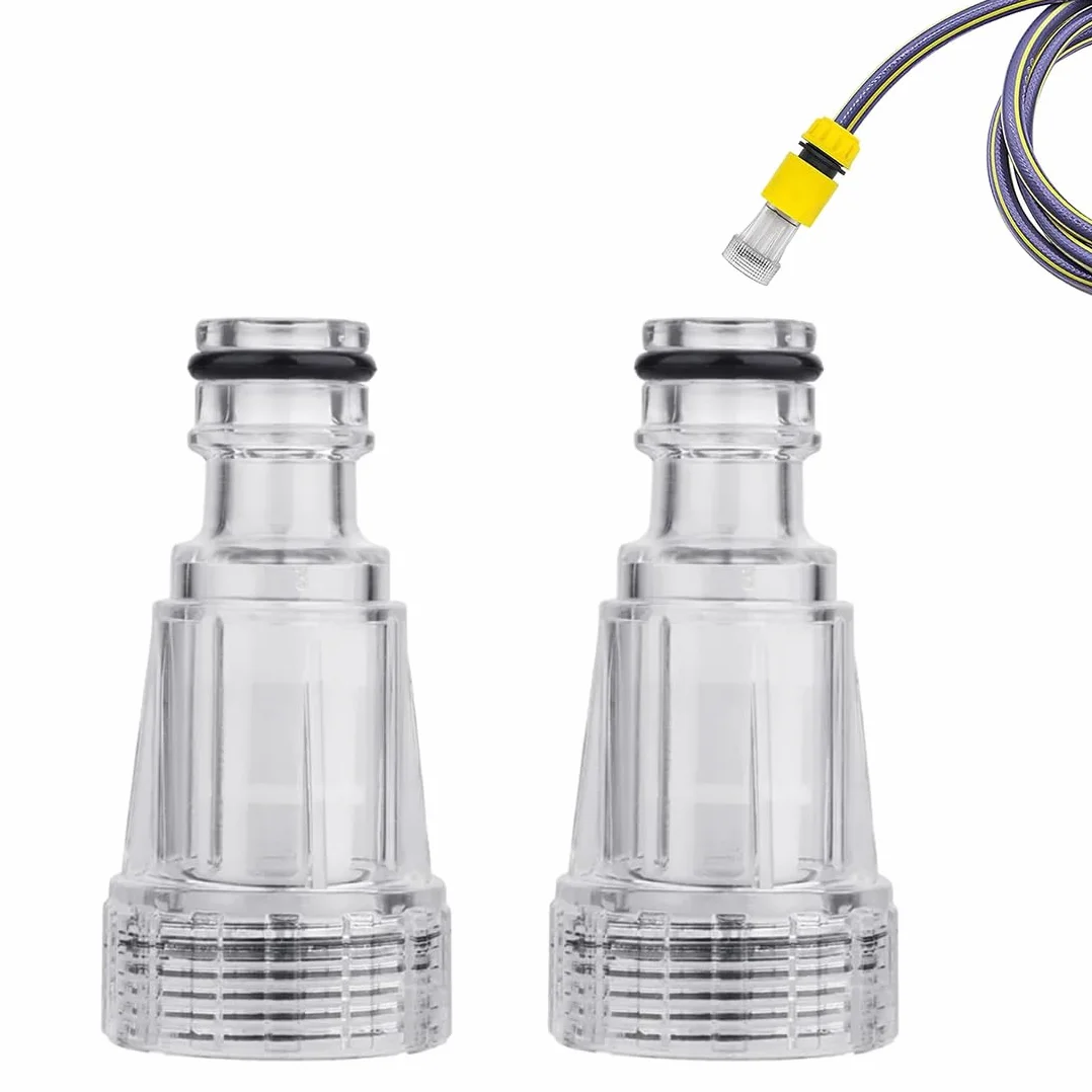 WeddHuis Myjka wysokociśnieniowa, filtr wody, szybki adapter do węża ogrodowego, filtr węża ogrodowego 3/4", do myjek wysokociśnieniowych, przyczep kempingowych, pomp ogrodowych, nawadniania ogrodu, 4