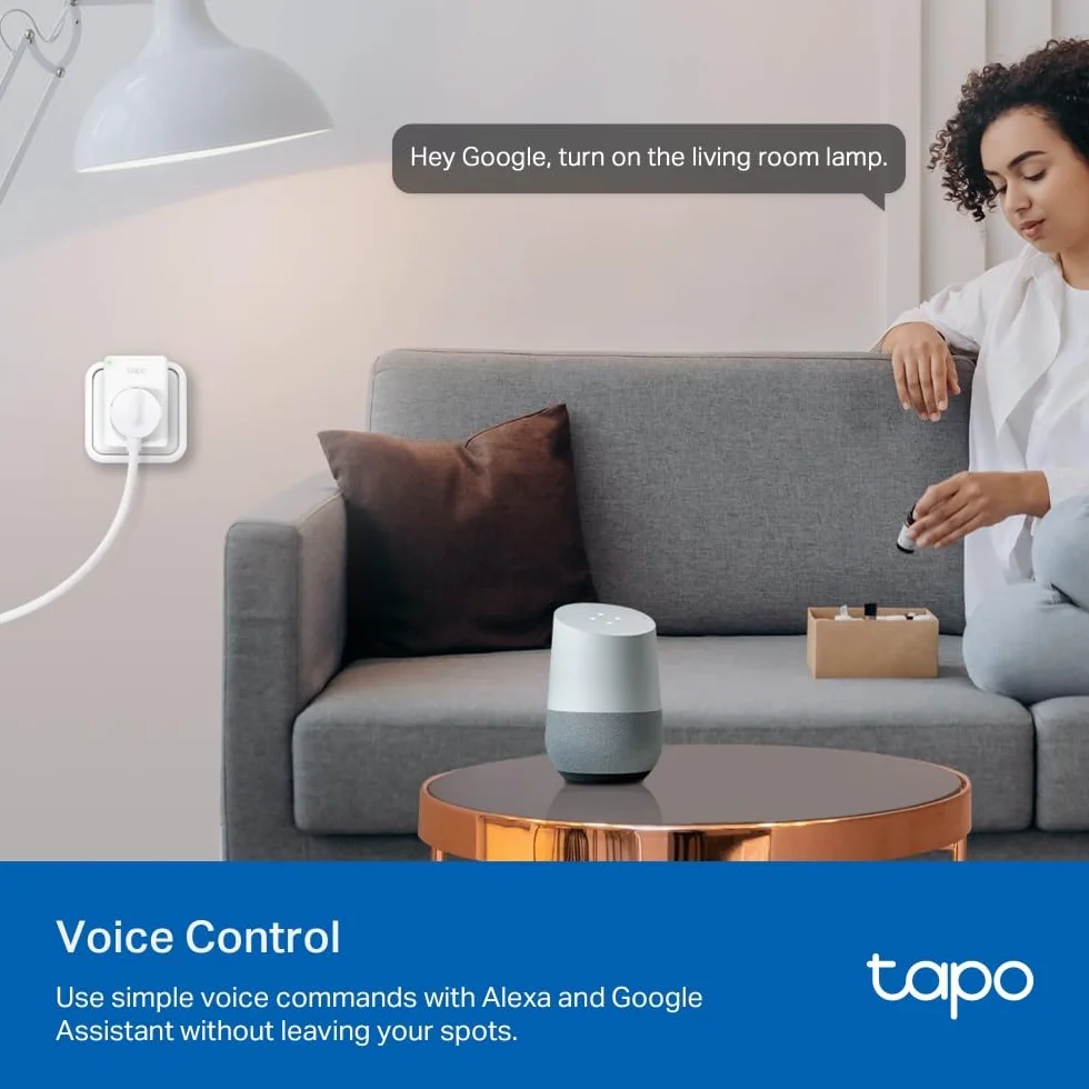 TP-Link Tapo P110 (2-pack) | Zestaw 2 inteligentnych gniazdek Wi-Fi z monitorowaniem zużycia energii | Harmonogramy | Zdalne sterowanie | Kompatybilne z Alexa i Google Home