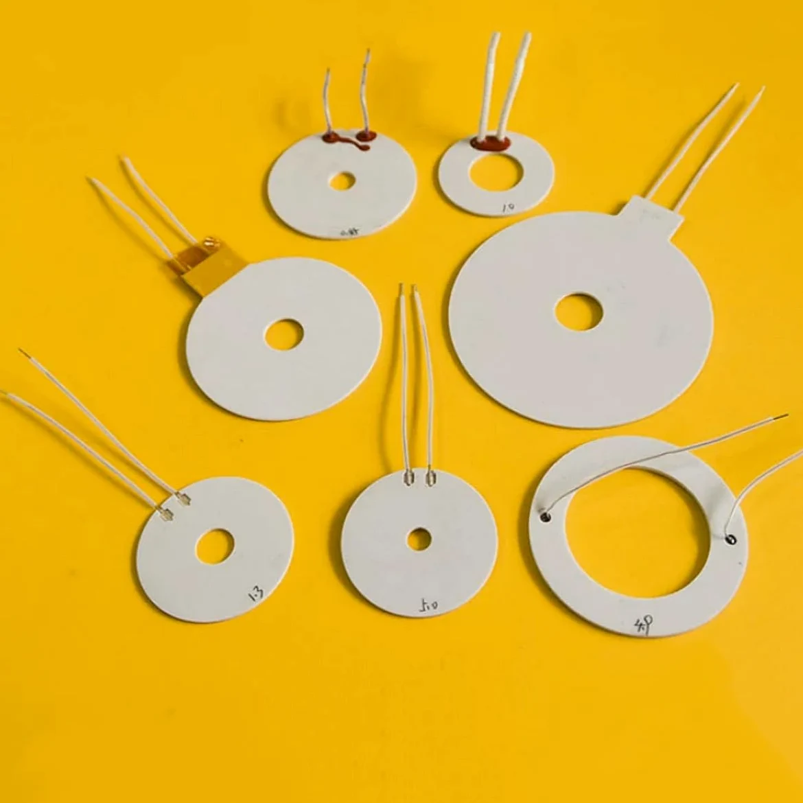 5Pcs Metal Ceramic Heating Ring, 92%-96% Alumina Ceramic Heater Element(7x14mm 24V)