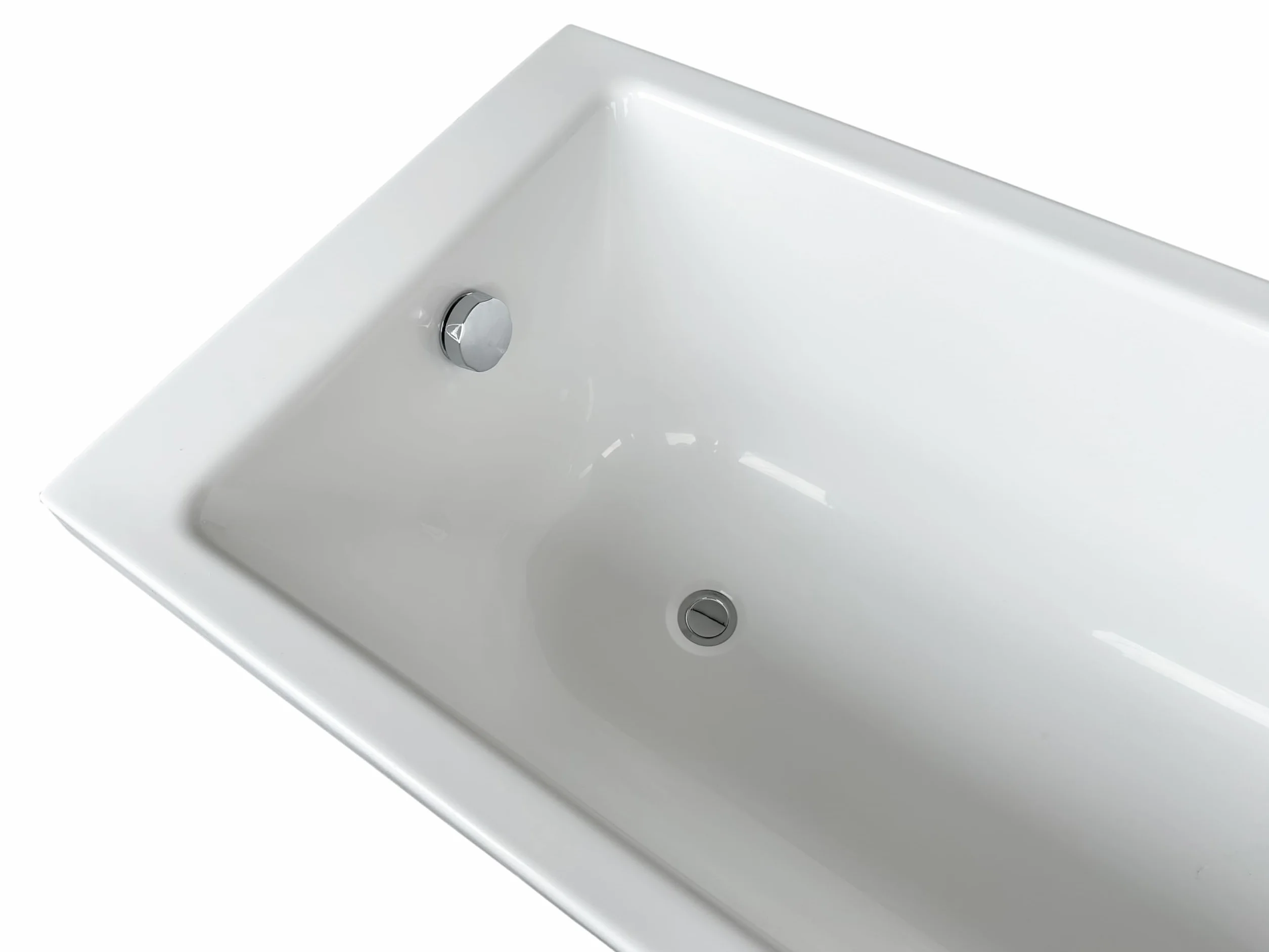 ECOLAM® wanna TAMI 140x70 cm prostokątna akrylowa biała nowoczesna elegancka wanna bezpośrednio od producenta w zestawie syfon silikon stelaż